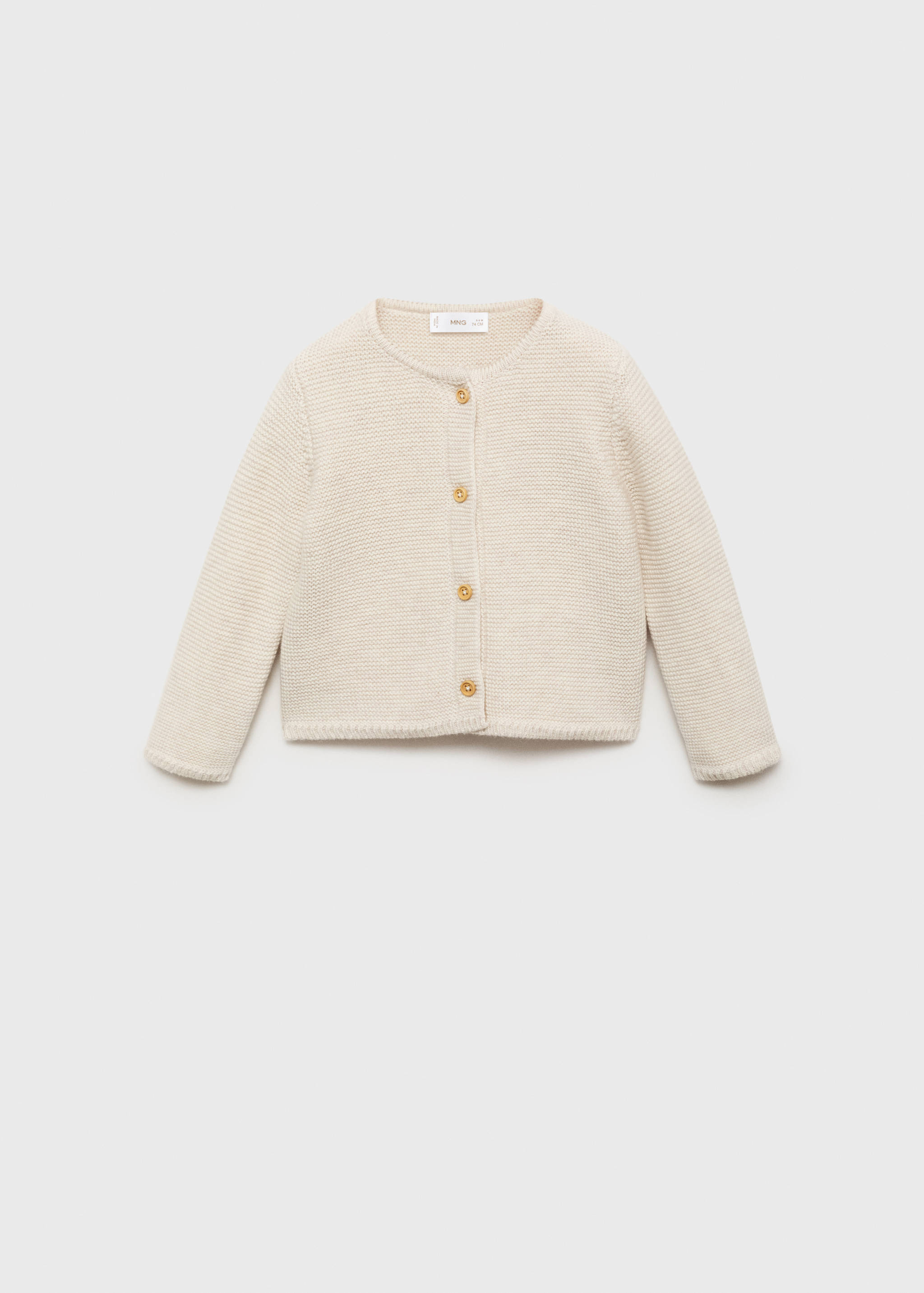 Knitted button cardigan - Article without model