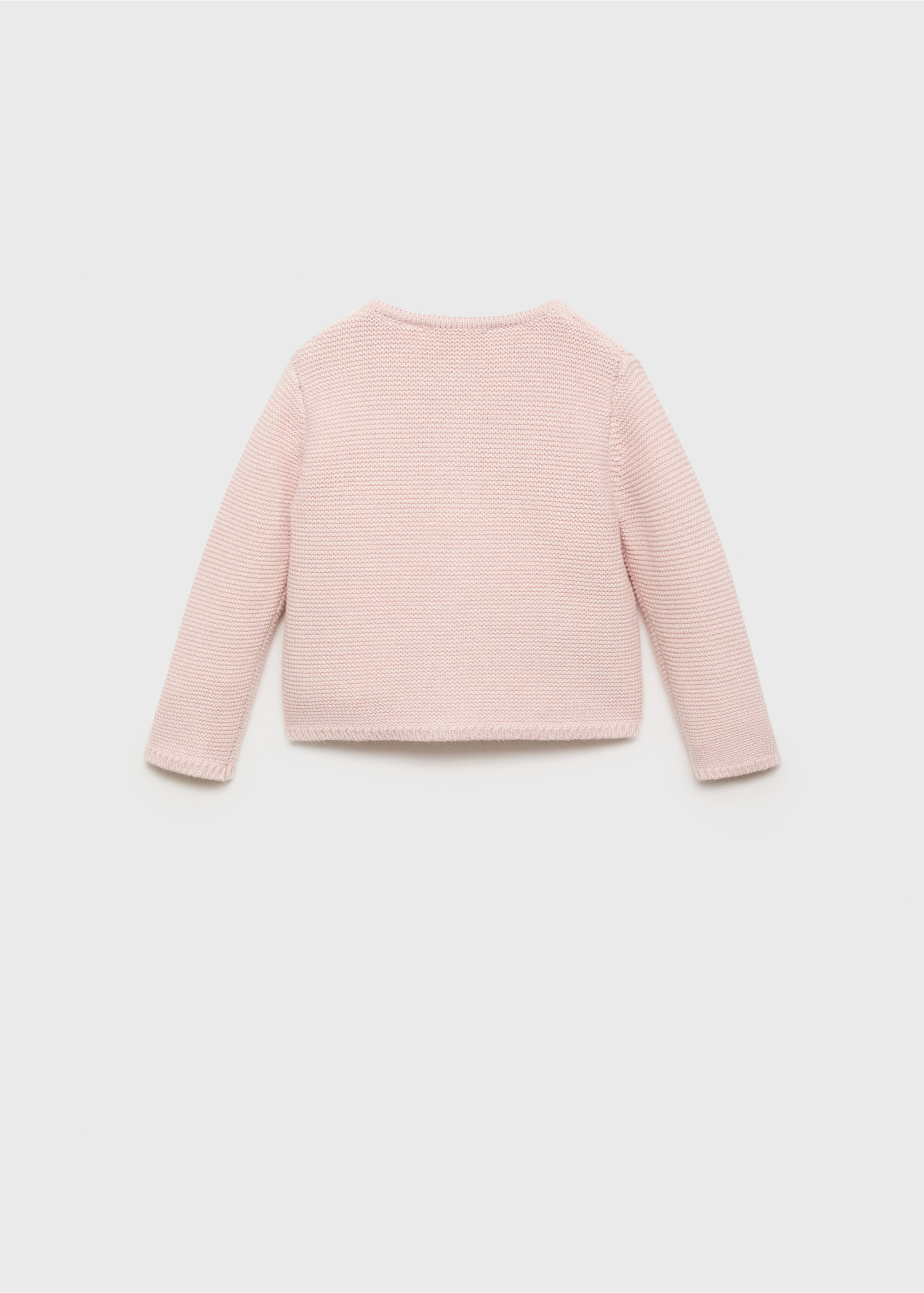 Cárdigan punto botones - Reverso del artículo, Rosa claro. Ref: 17072914-00.