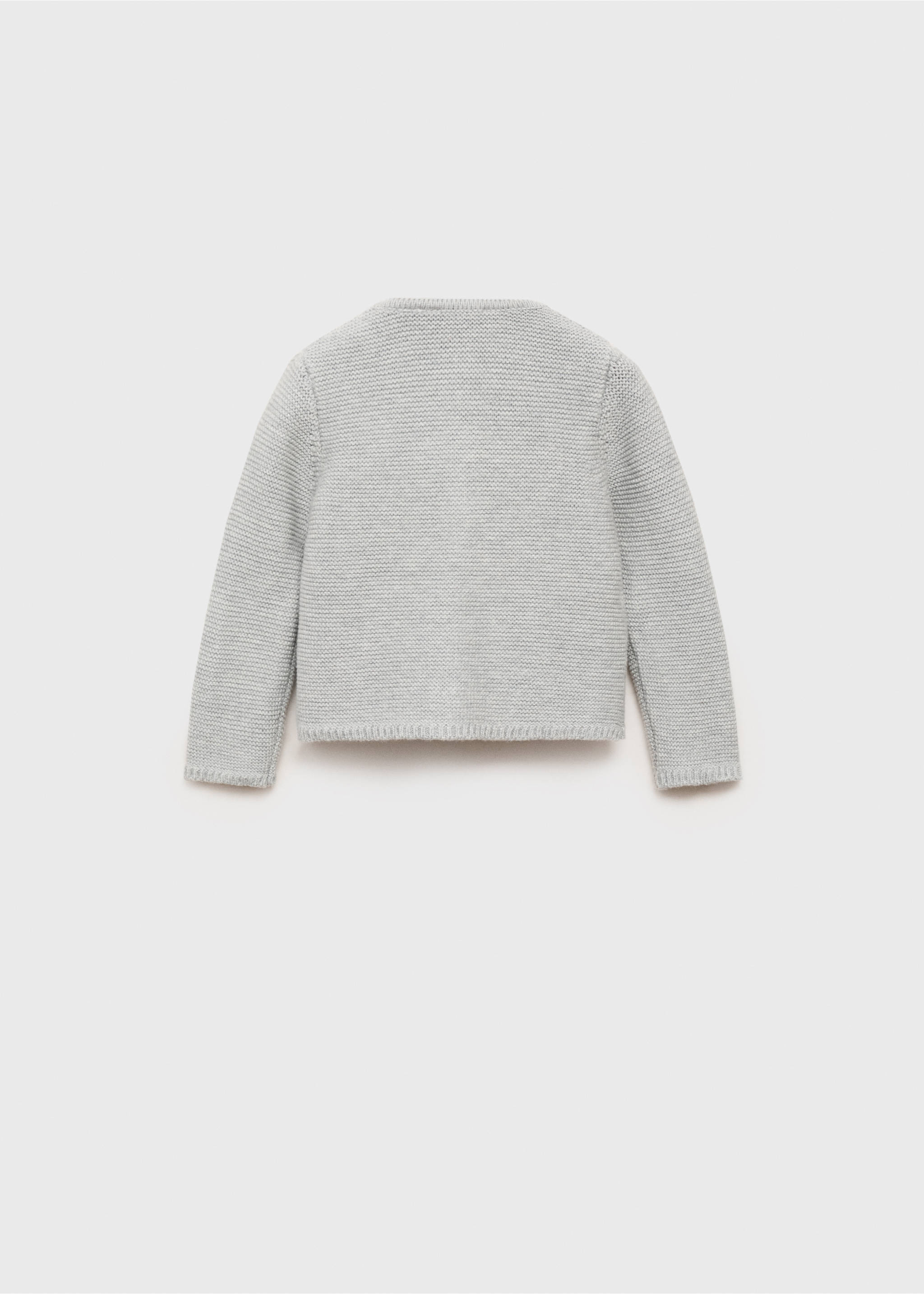 Cárdigan punto botones - Reverso del artículo, Gris medio vigoré. Ref: 17072914-00.