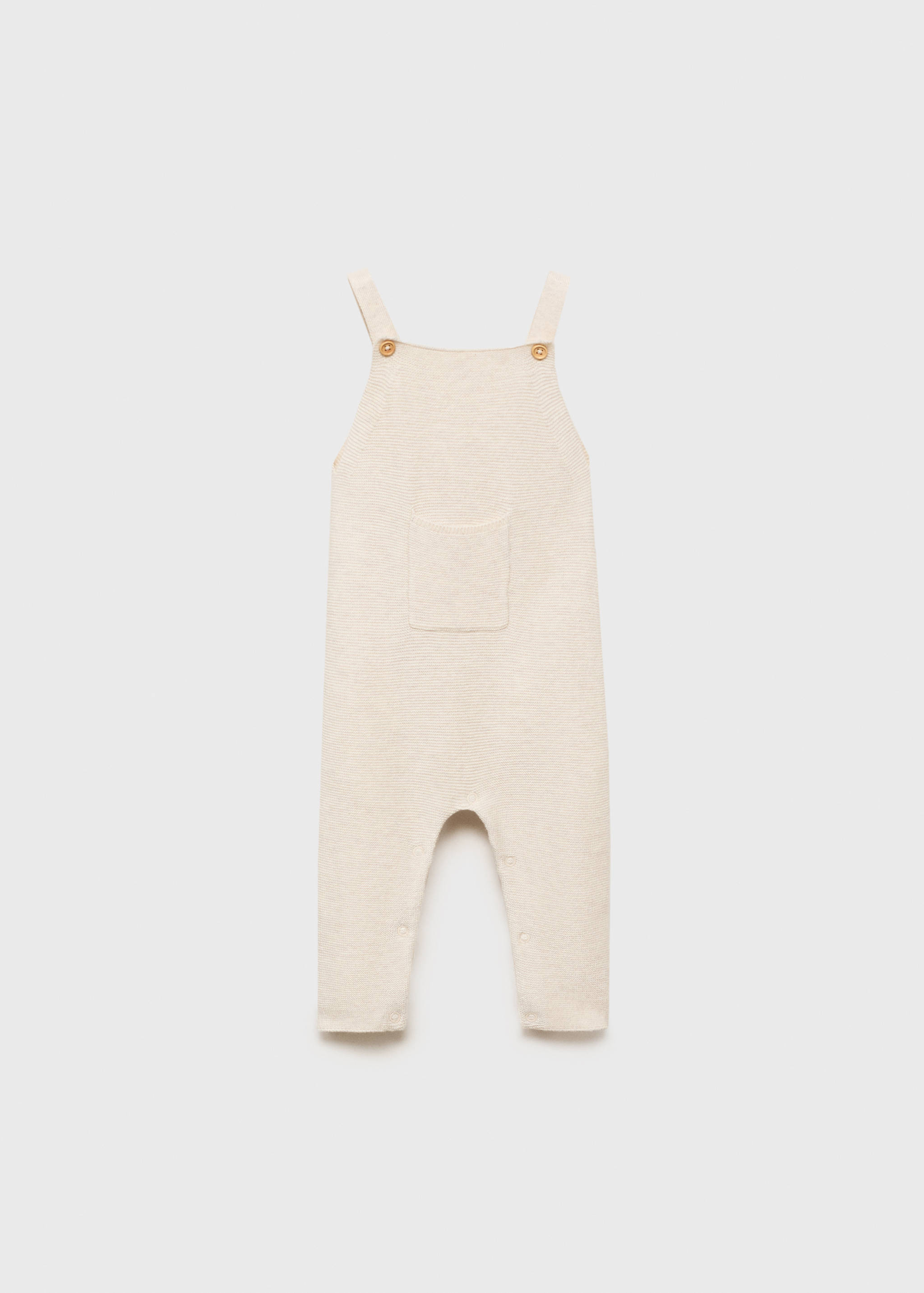 Long knitted dungarees - Article without model