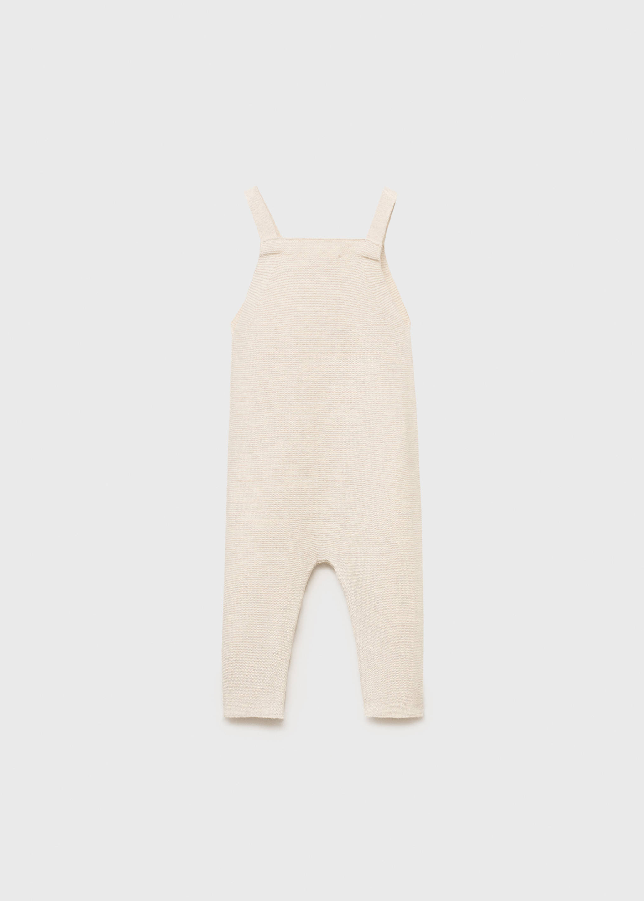 Long knitted dungarees - Reverse of the article