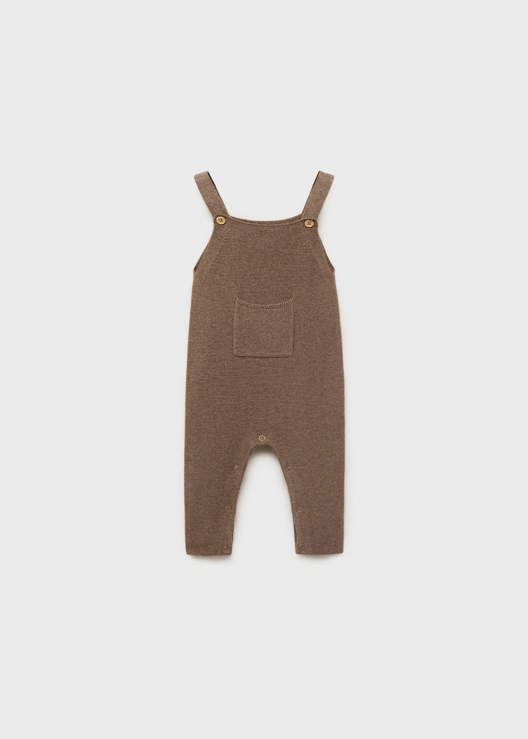 Long knitted dungarees - Article without model