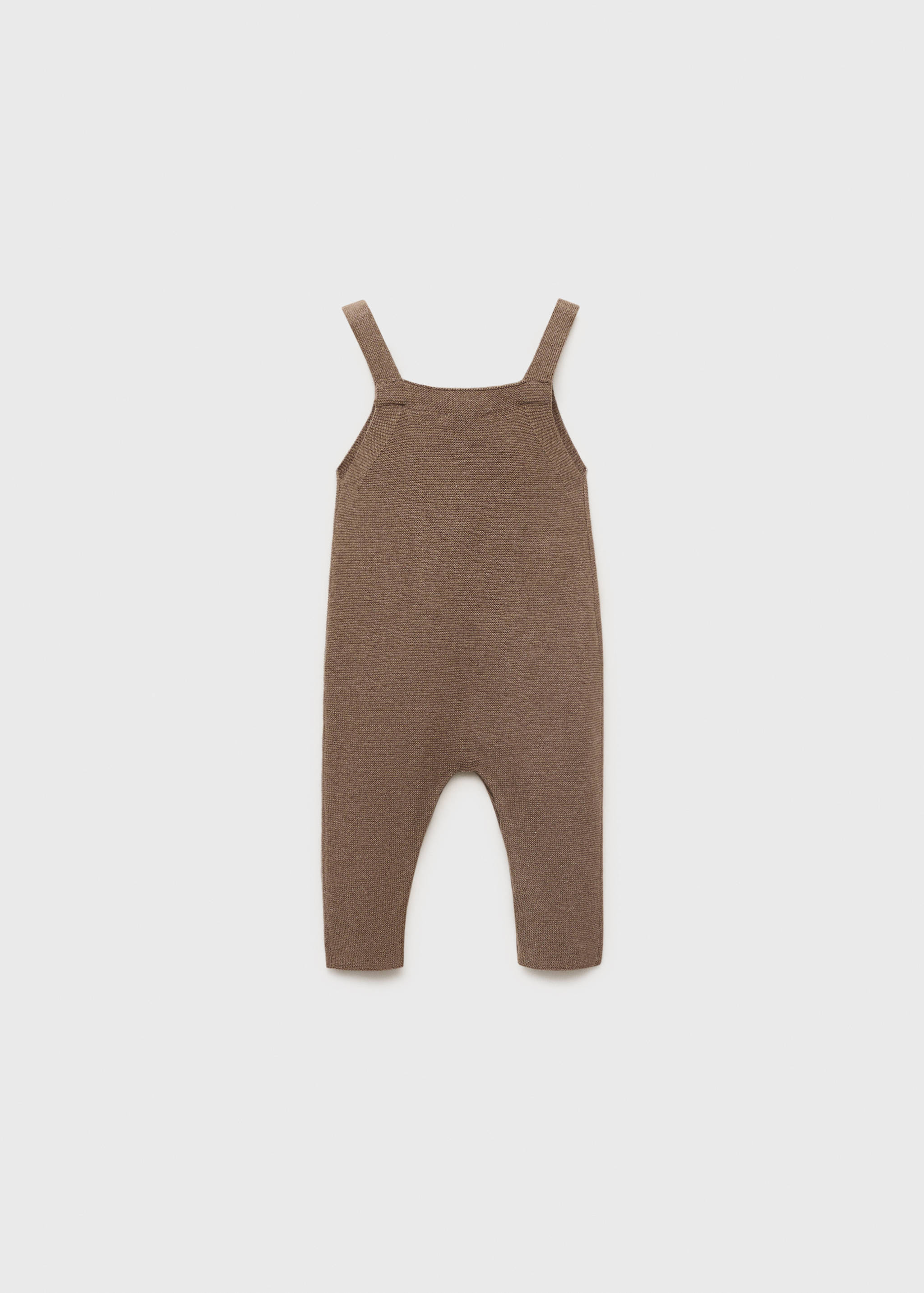 Long knitted dungarees - Reverse of the article