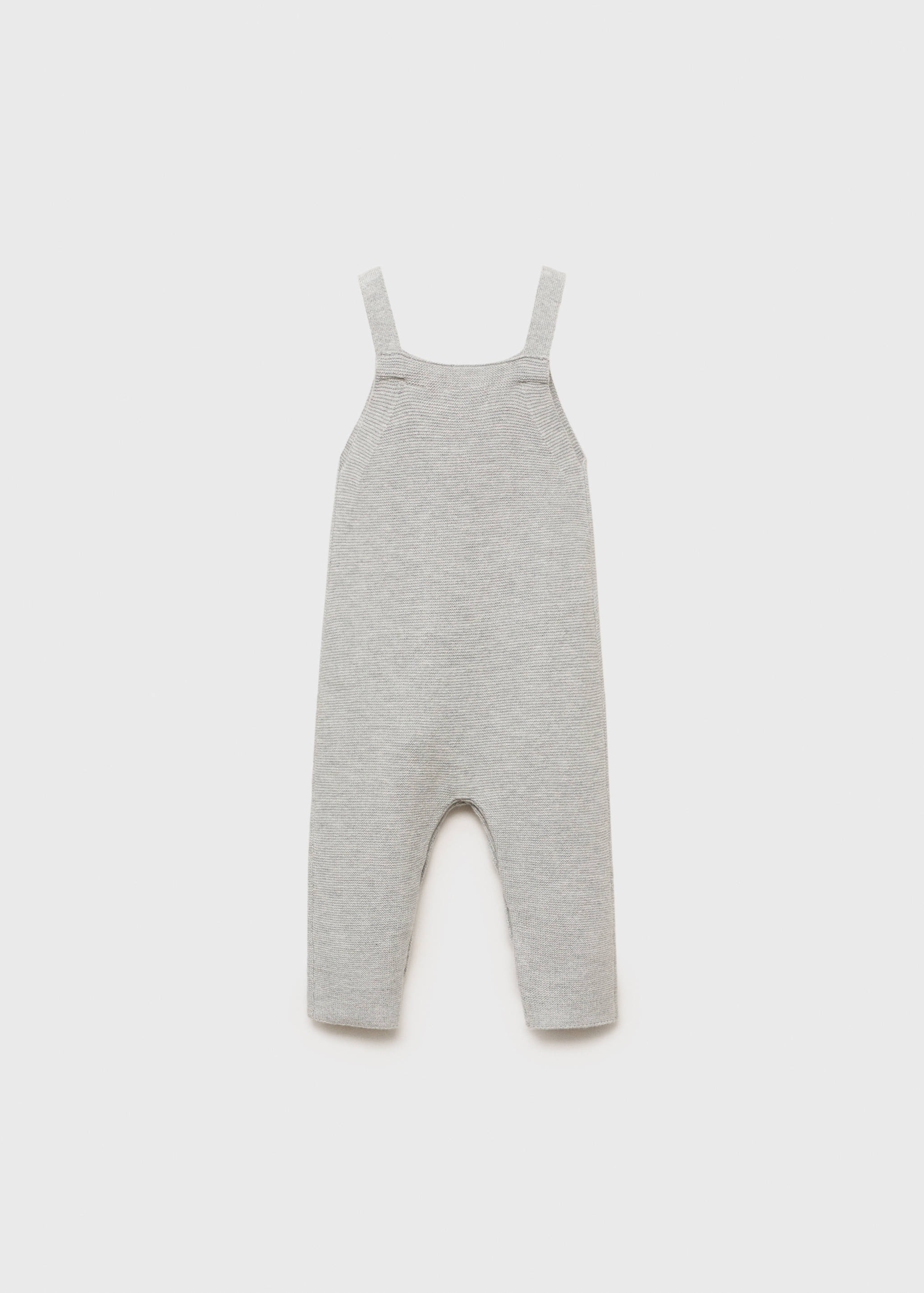 Long knitted dungarees - Reverse of the article