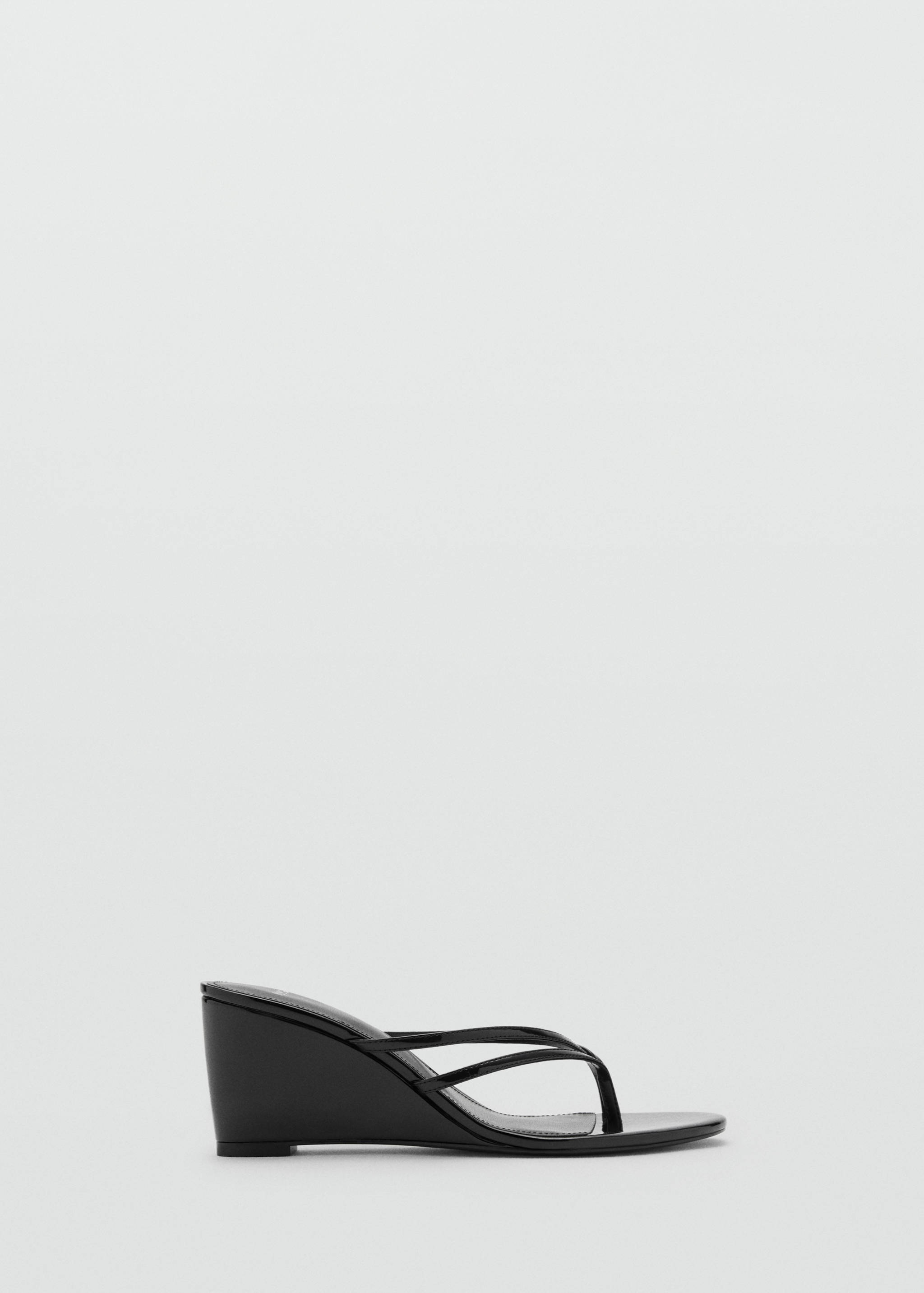 Wedge sandals with crisscross straps - Article without model