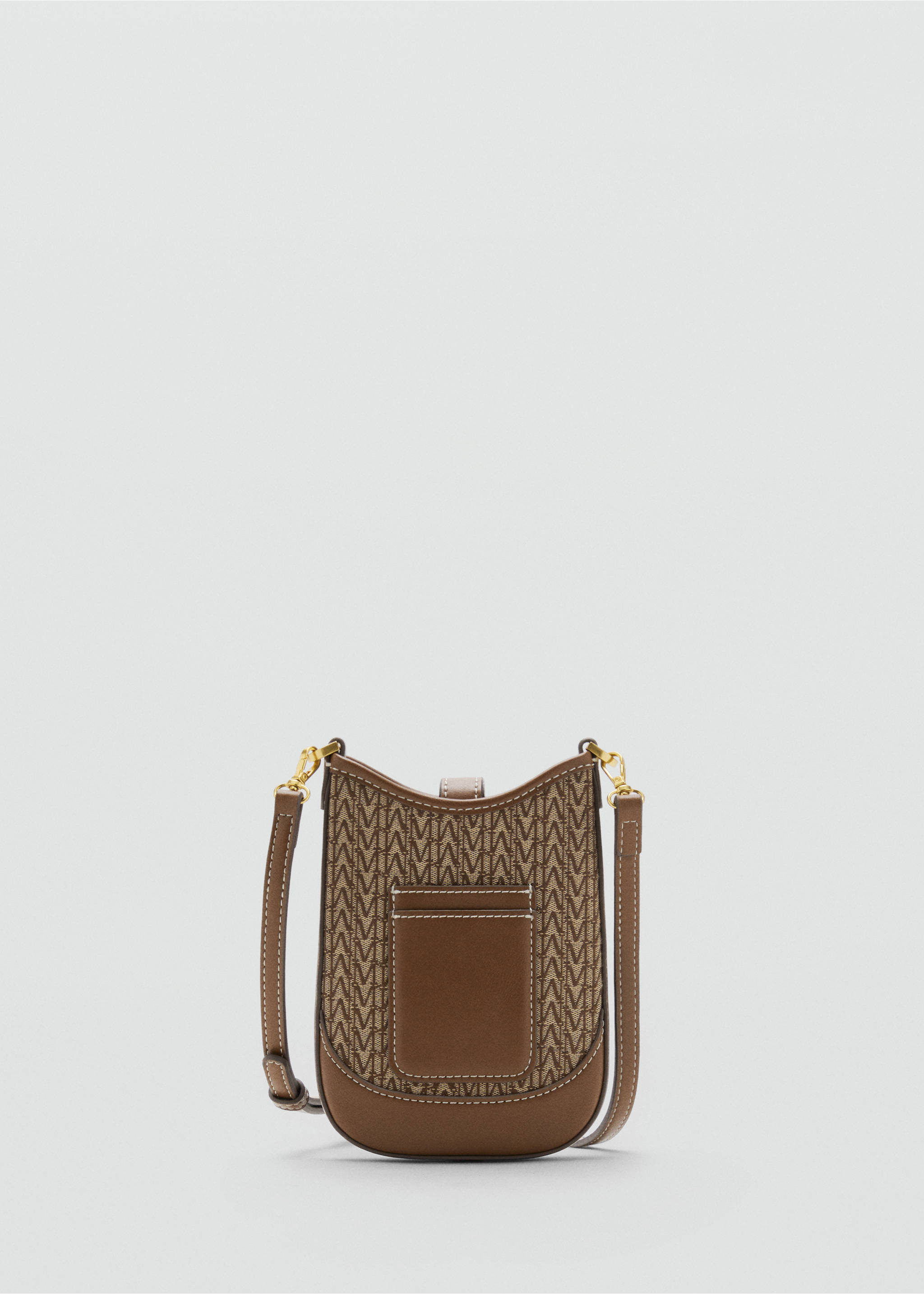 Housse téléphone portable logo jacquard - Détail de l'article 2, Chocolat. Ref: 17072924-00.