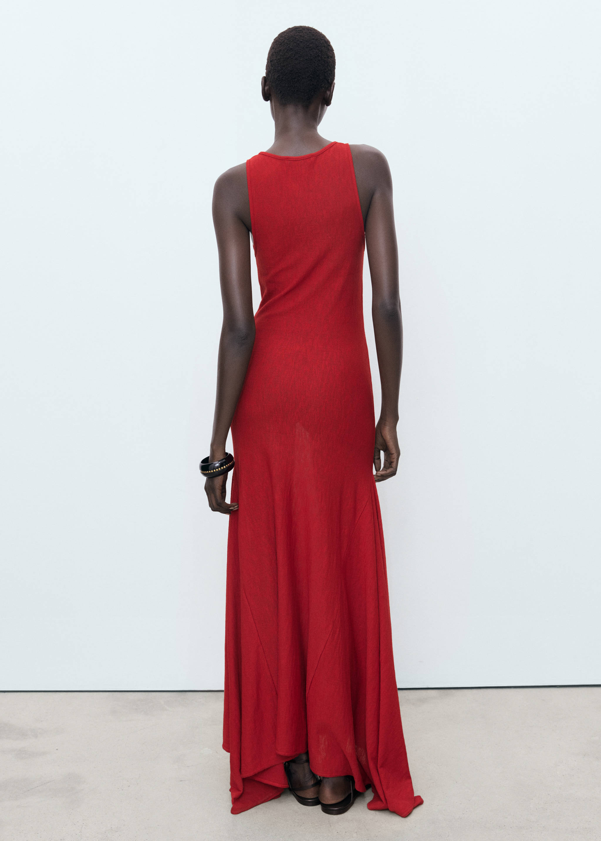 Robe en maille bas asymétrique - Verso de l’article