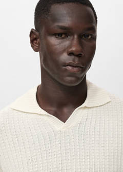 100% cotton knitted polo structure — Off White 12