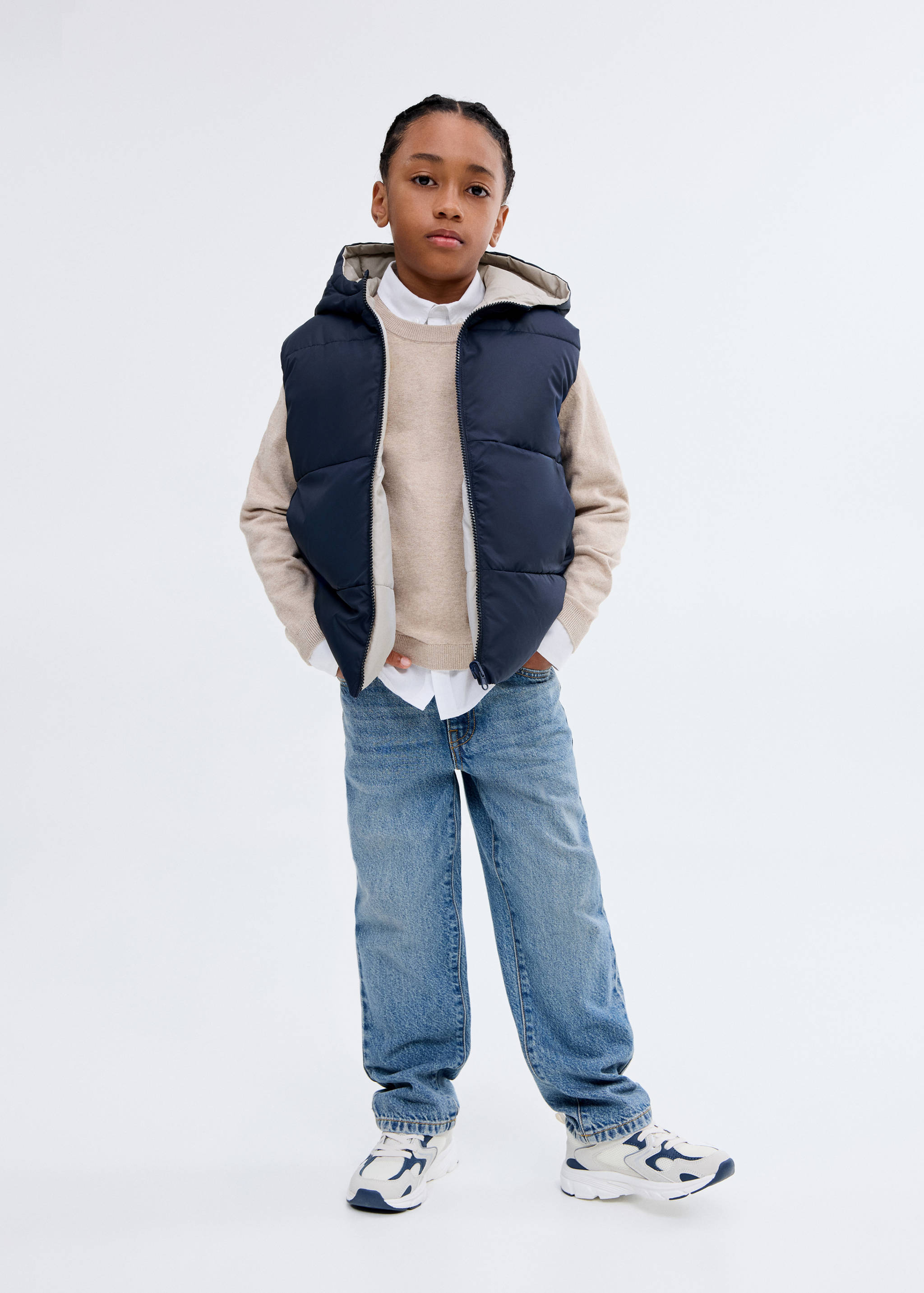 Waterproof reversible gilet - General plane