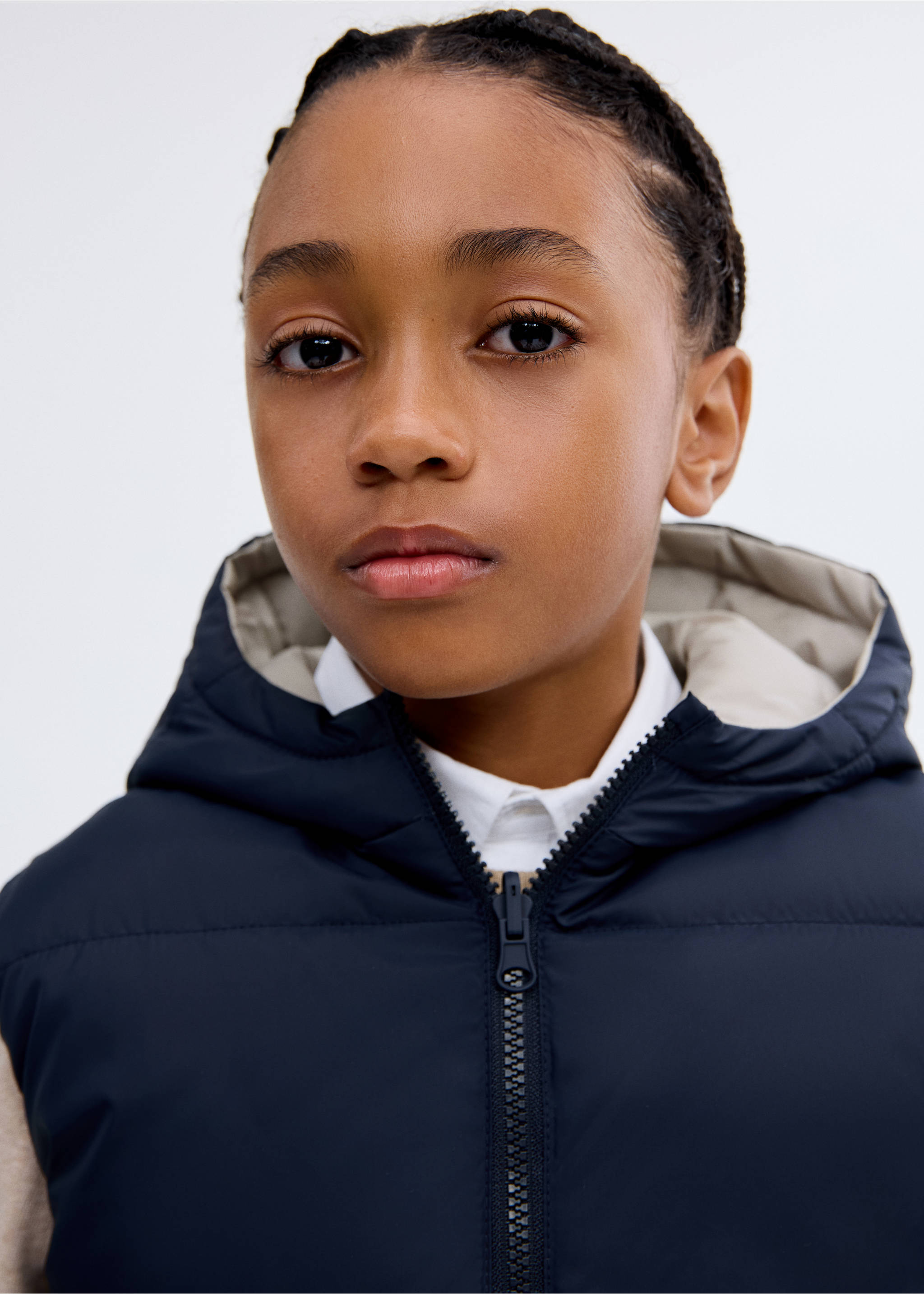 Waterproof reversible gilet - Details of the article 1, Navy. Ref: 17073270-00.