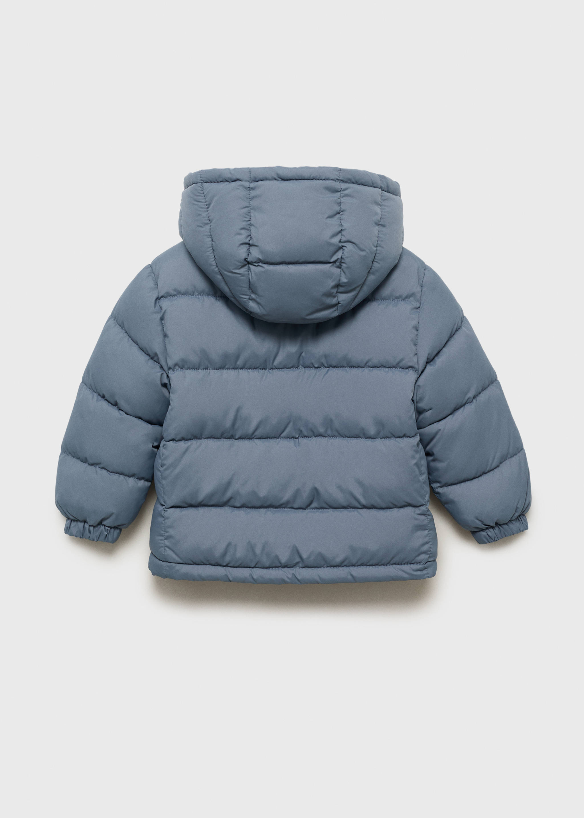Cappotto cappuccio fodera imbottita - Retro dell'articolo