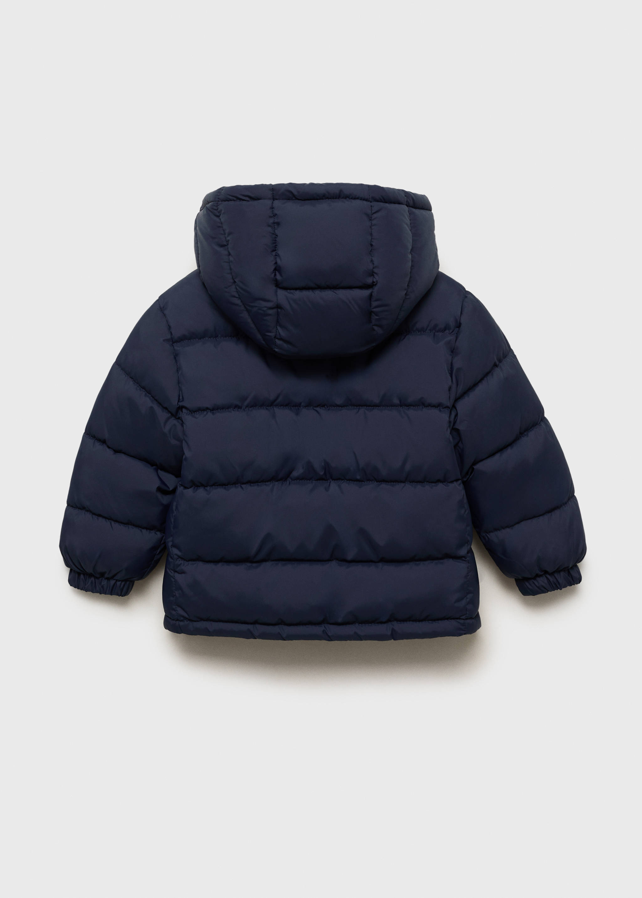 Hooded liner quilted coat - Reverse of the article