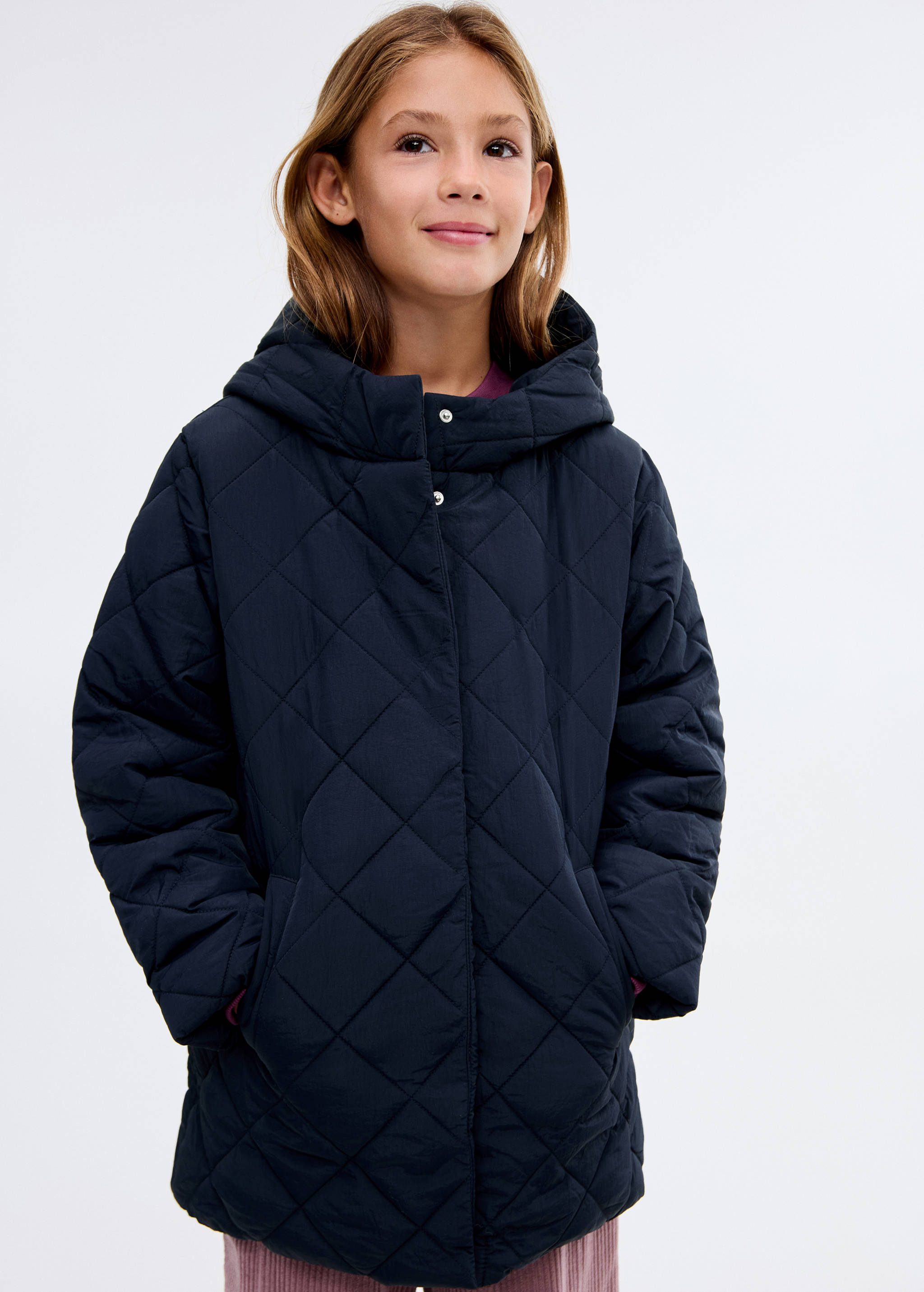 Anorak trapuntato rombi - Piano medio