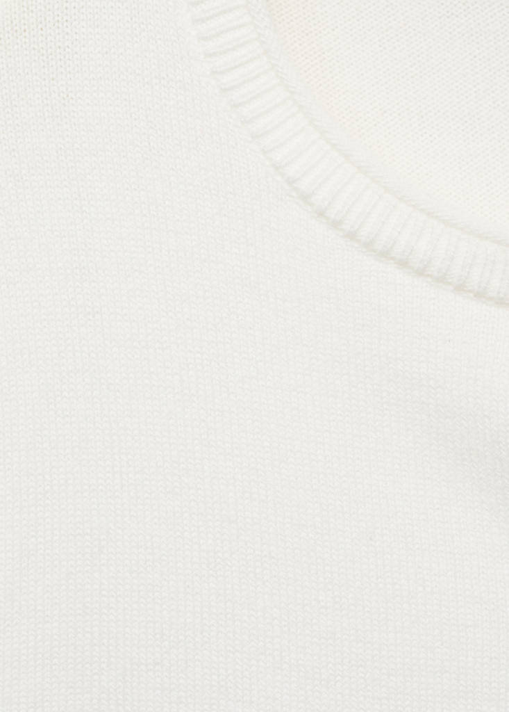 Knitted button cardigan — Off White