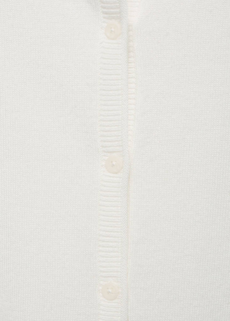 Knitted button cardigan — Off White