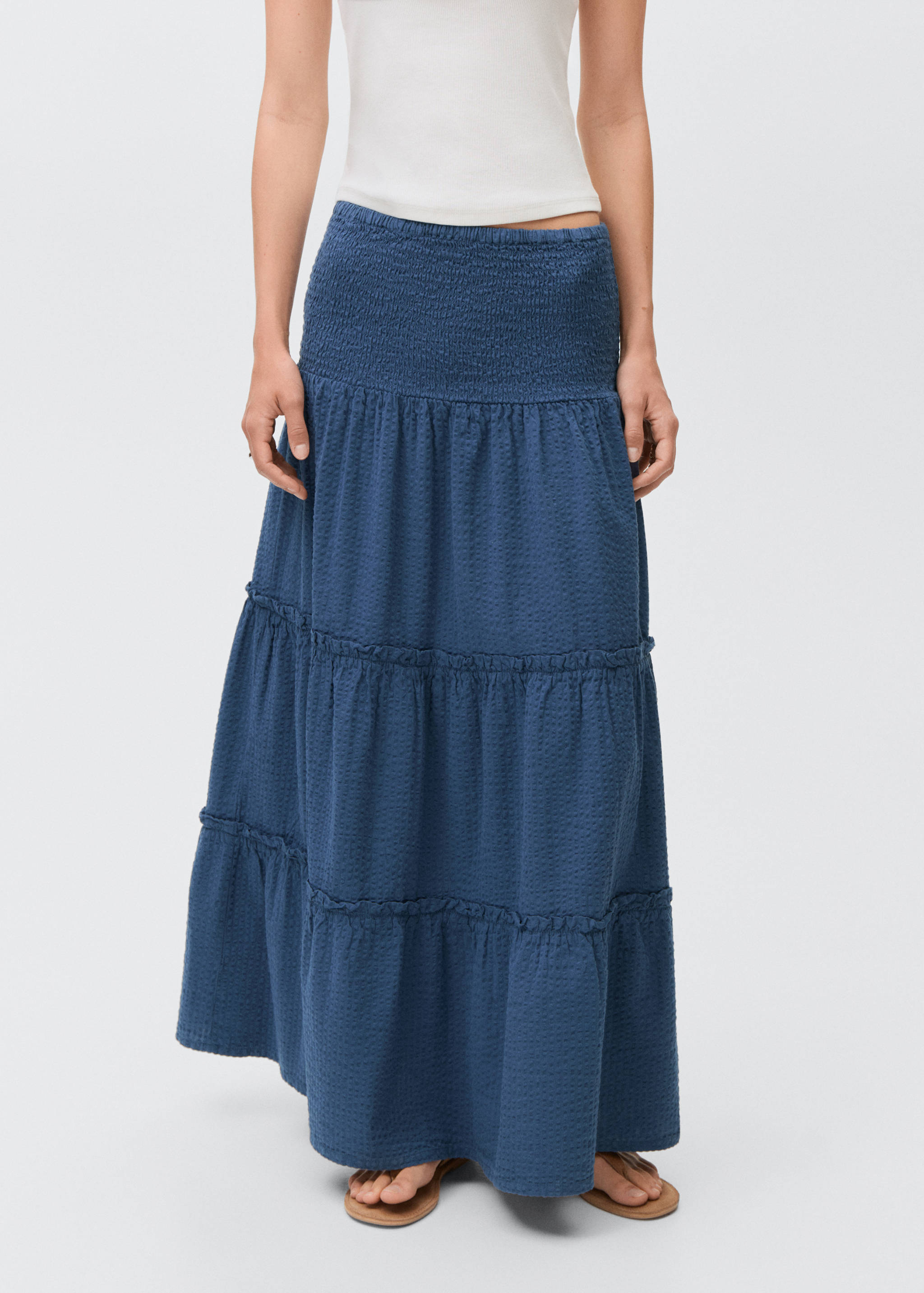 Fodros, hosszú szoknya - Felezősík