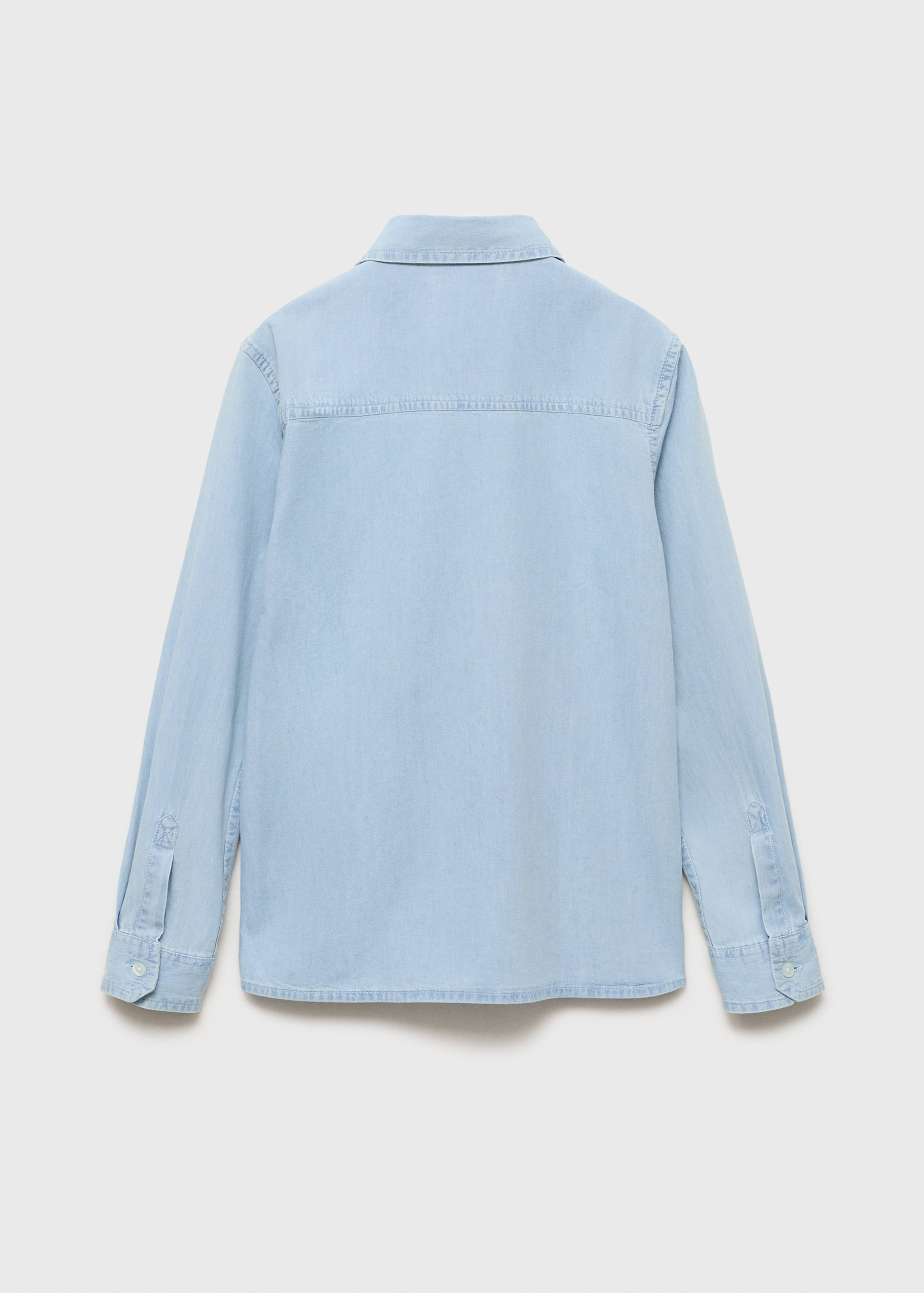 Cotton denim shirt - Reverse of the article