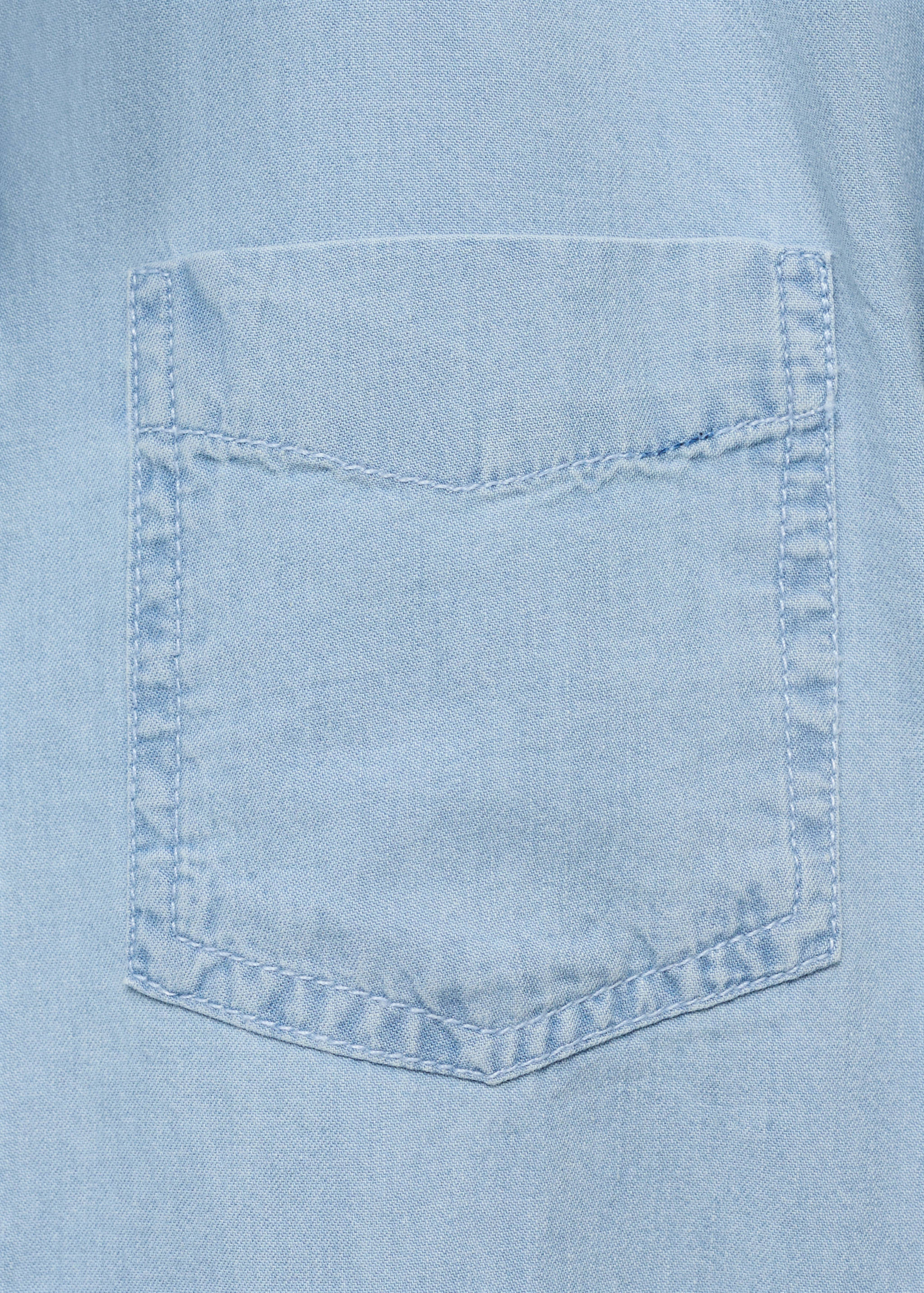 Cotton denim shirt - Details of the article 0