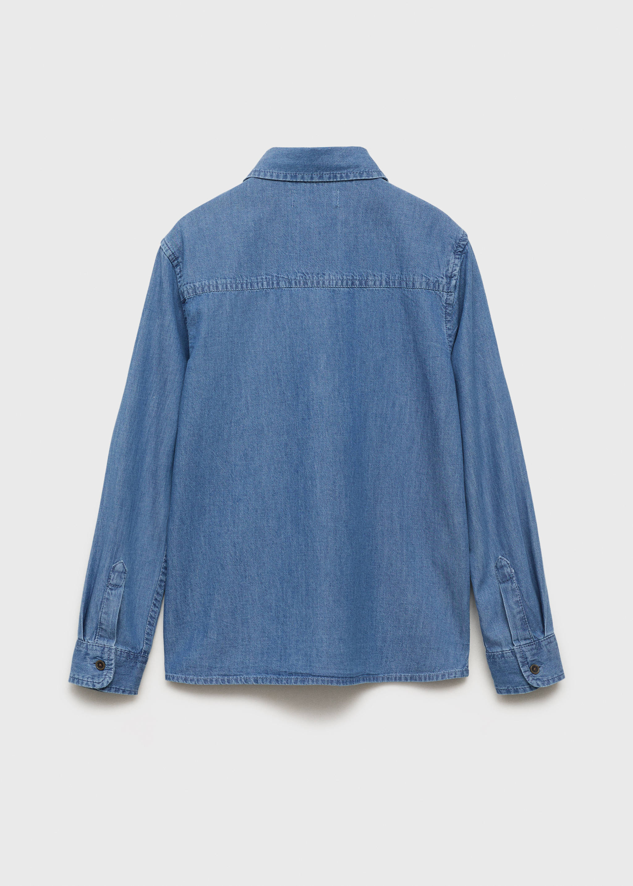 Cotton denim shirt - Reverse of the article
