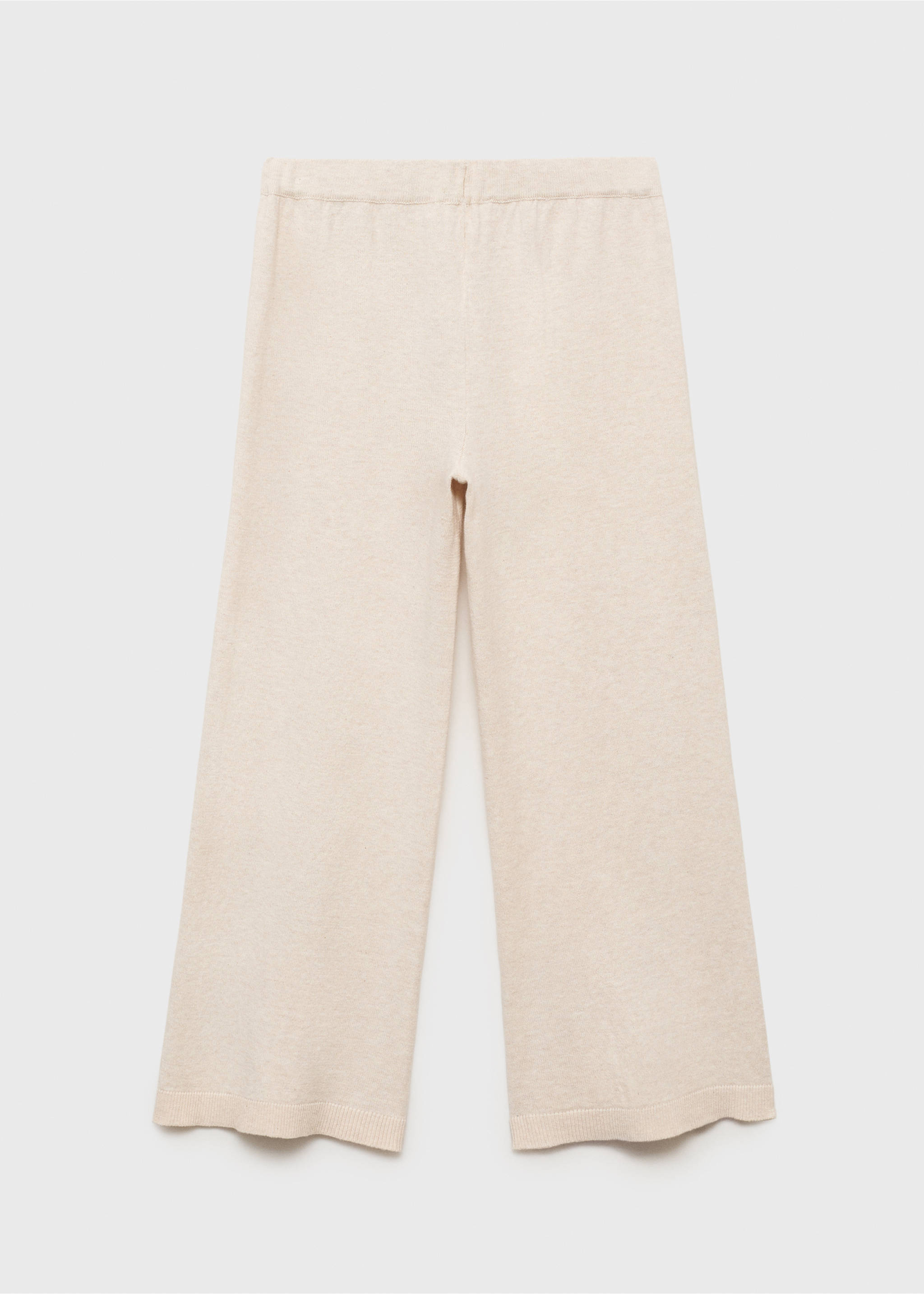 Pantalones algodón rectos - Reverso del artículo, Beige. Ref: 17073278-00.