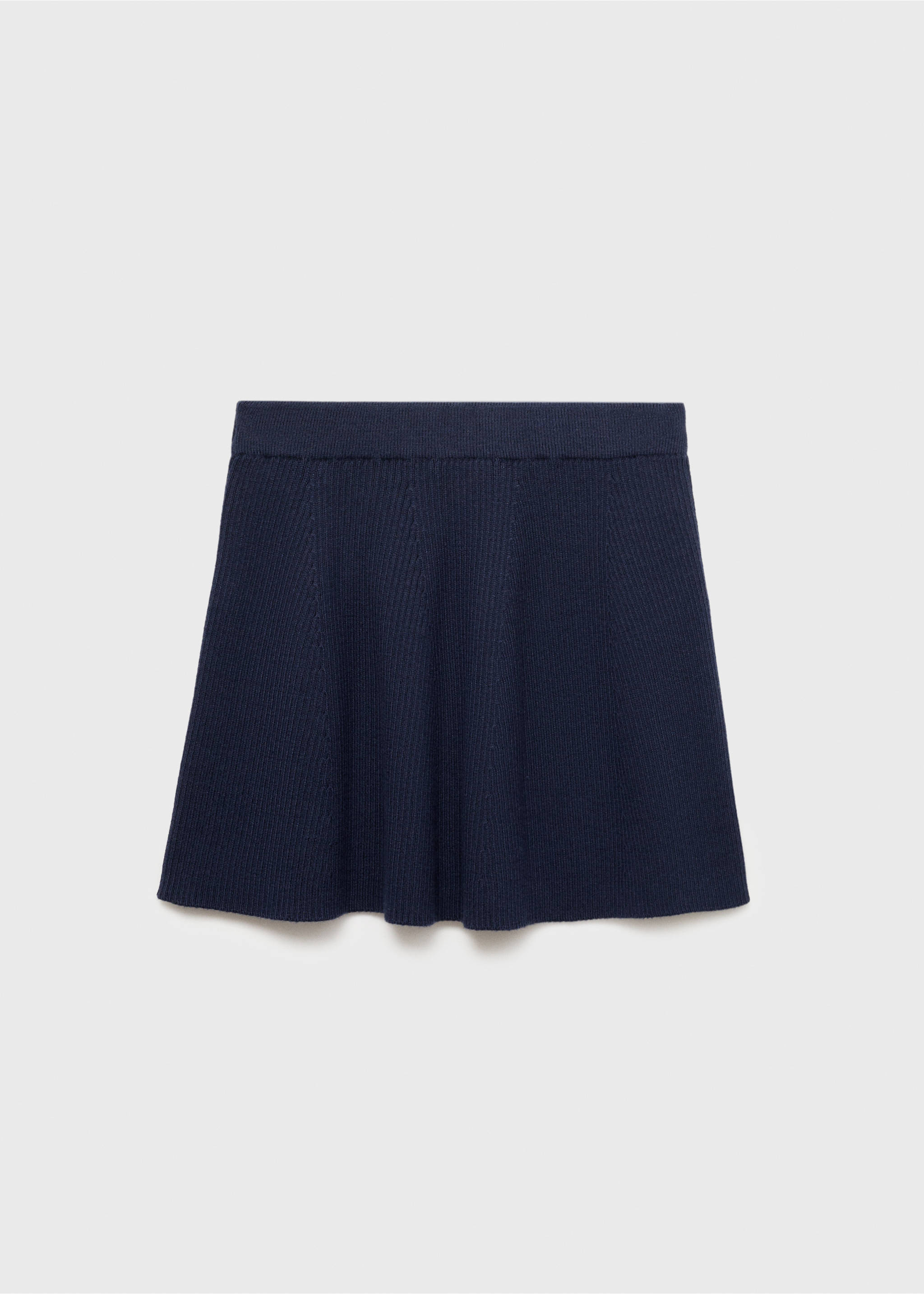 Cable knit skirt - Reverse of the article, Navy. Ref: 17073280-00.
