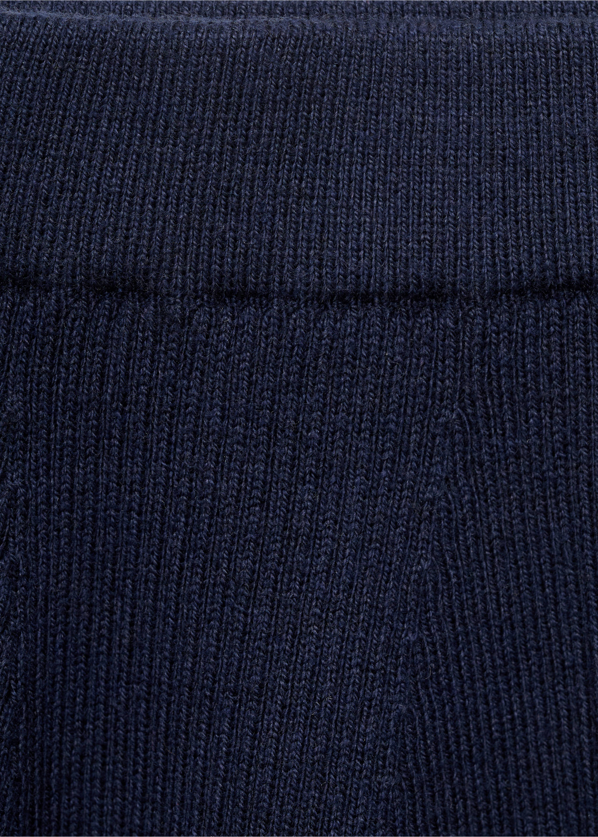 Cable knit skirt - Details of the article 8, Navy. Ref: 17073280-00.