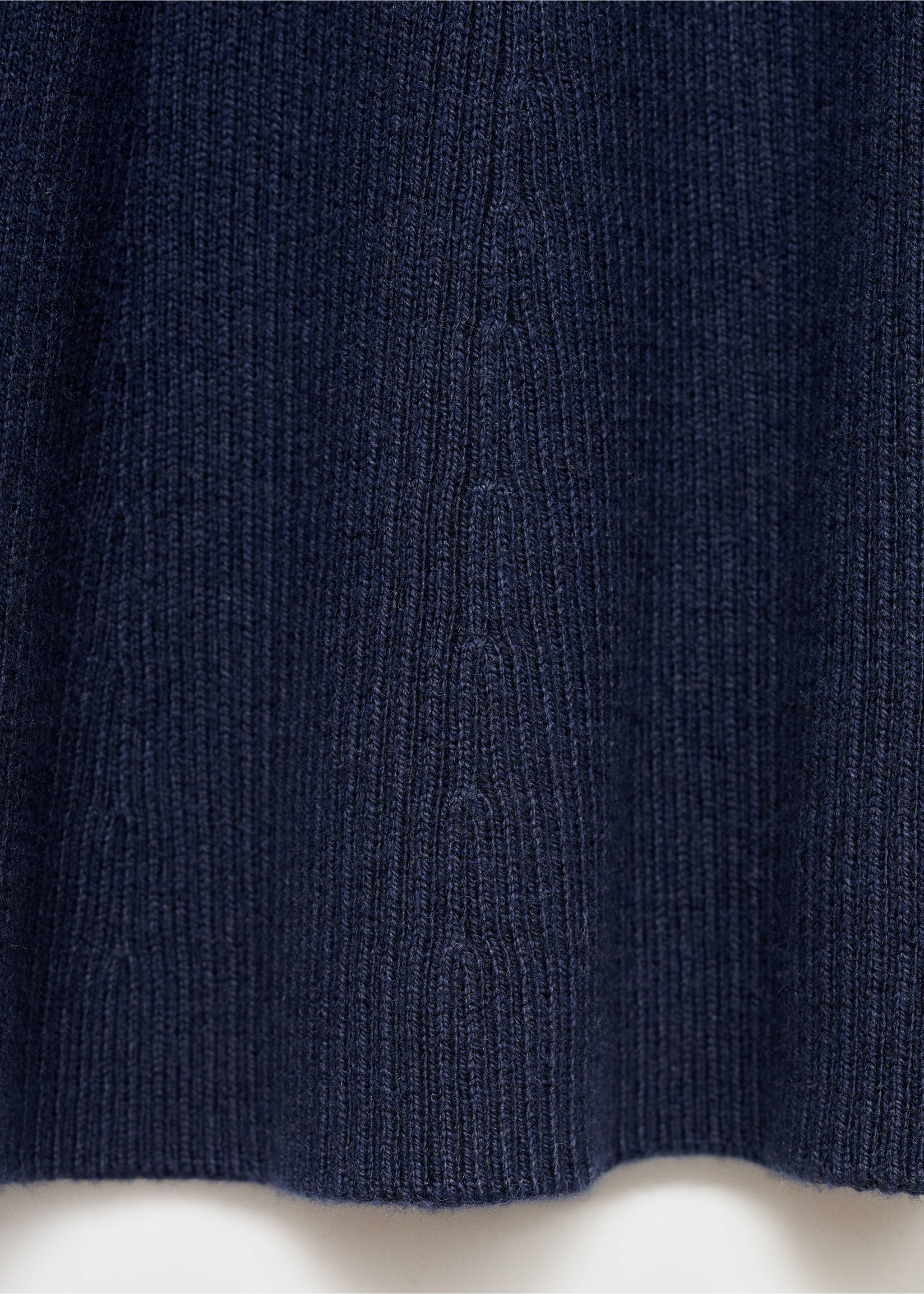 Cable knit skirt - Details of the article 0, Navy. Ref: 17073280-00.