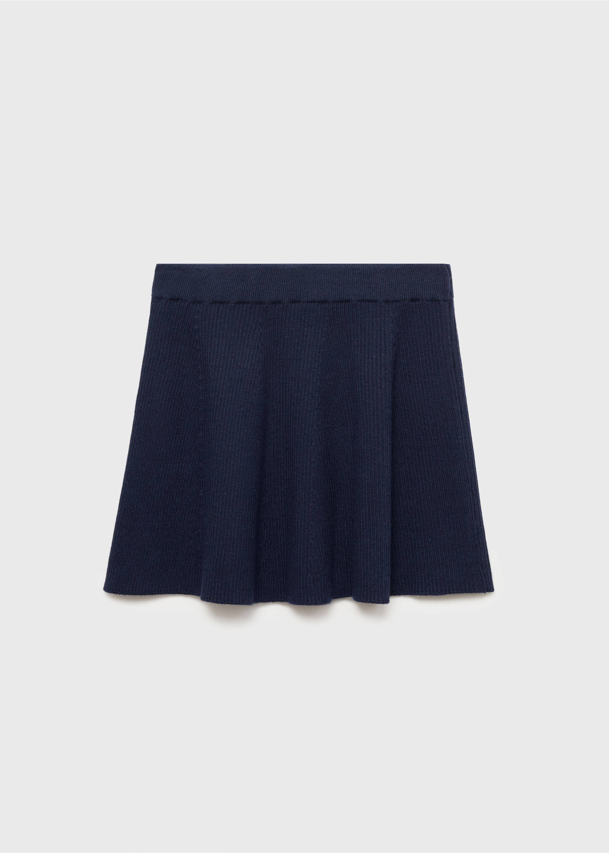 Cable knit skirt - Article without model, Navy. Ref: 17073280-00.