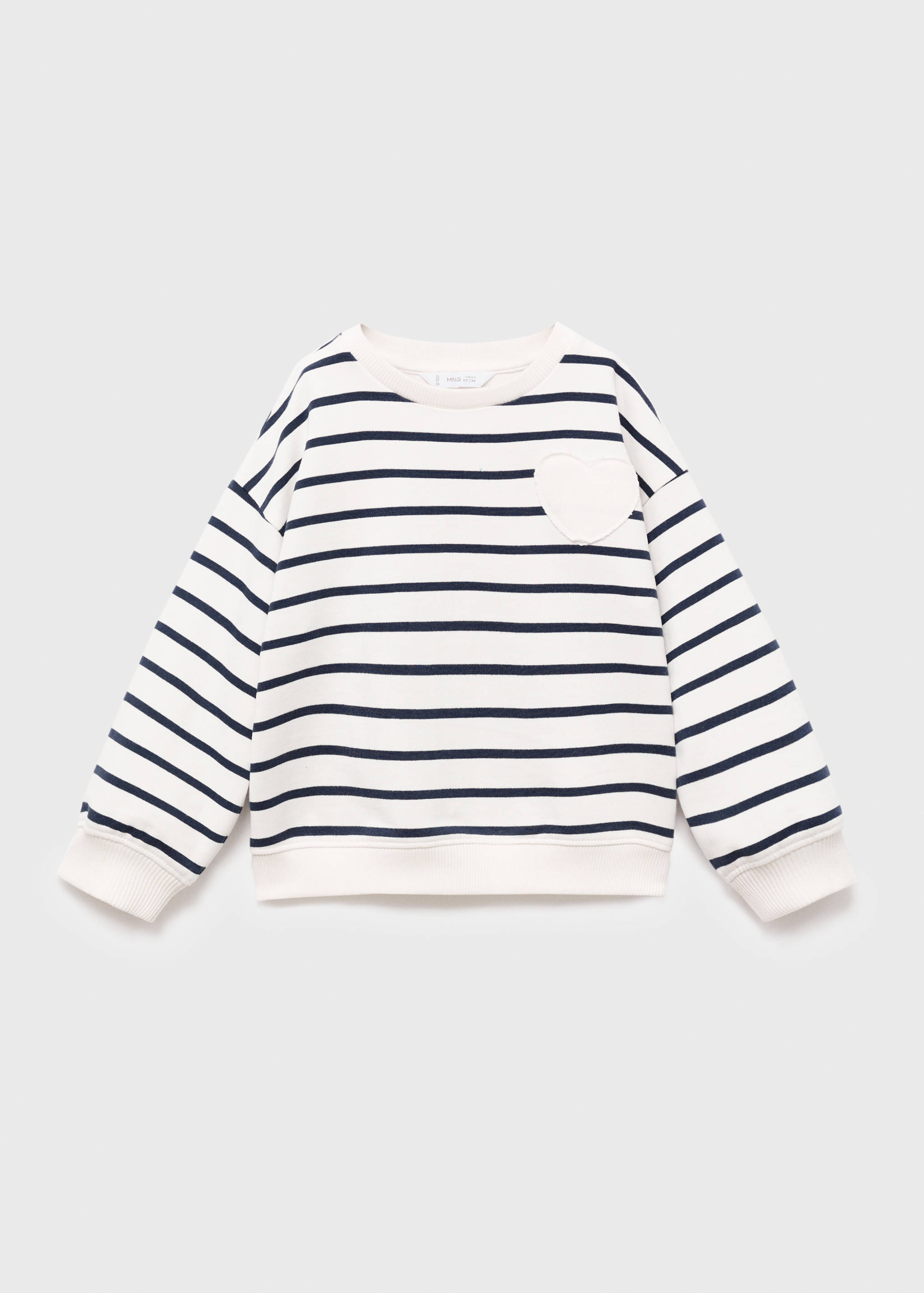 Sweatshirt with embroidered heart - Article without model