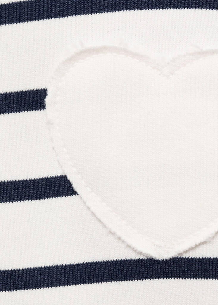 Sweatshirt with embroidered heart — Off White