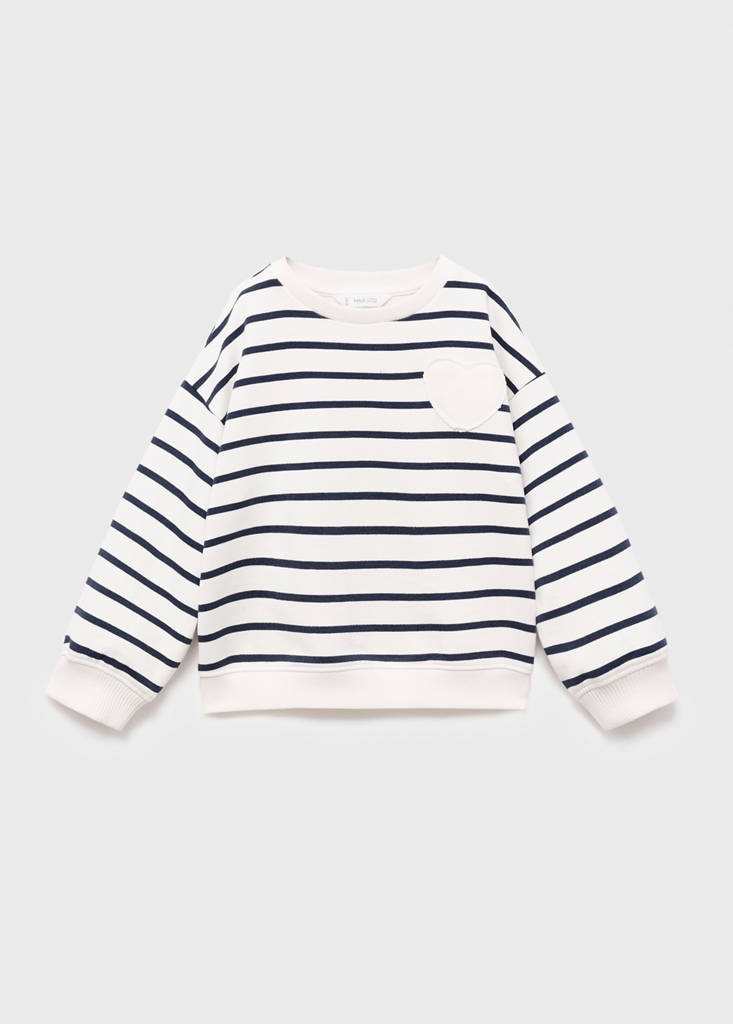 Sweatshirt with embroidered heart — Off White
