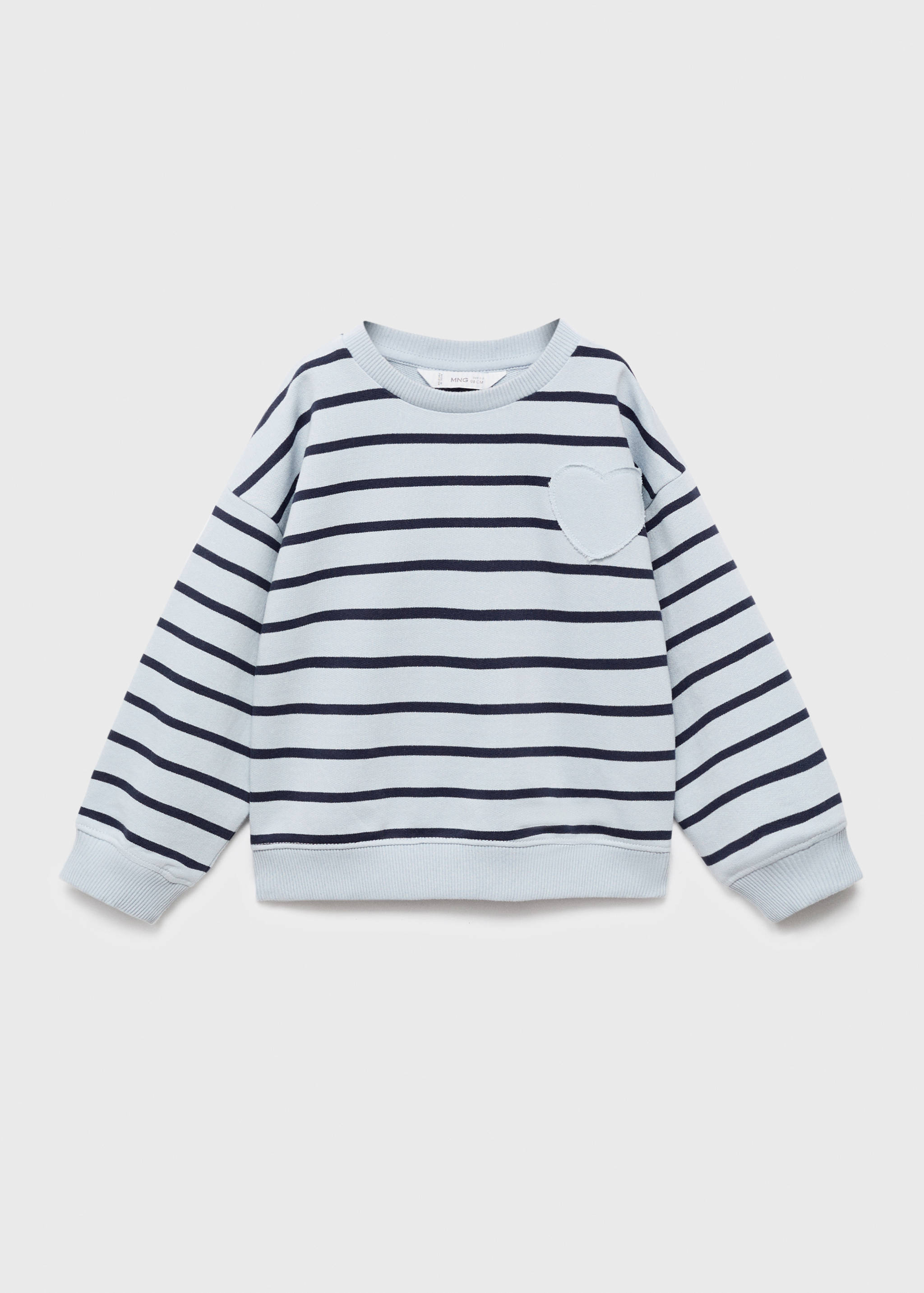 Sweatshirt with embroidered heart - Article without model