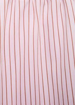 Striped cotton trousers — Pink 4