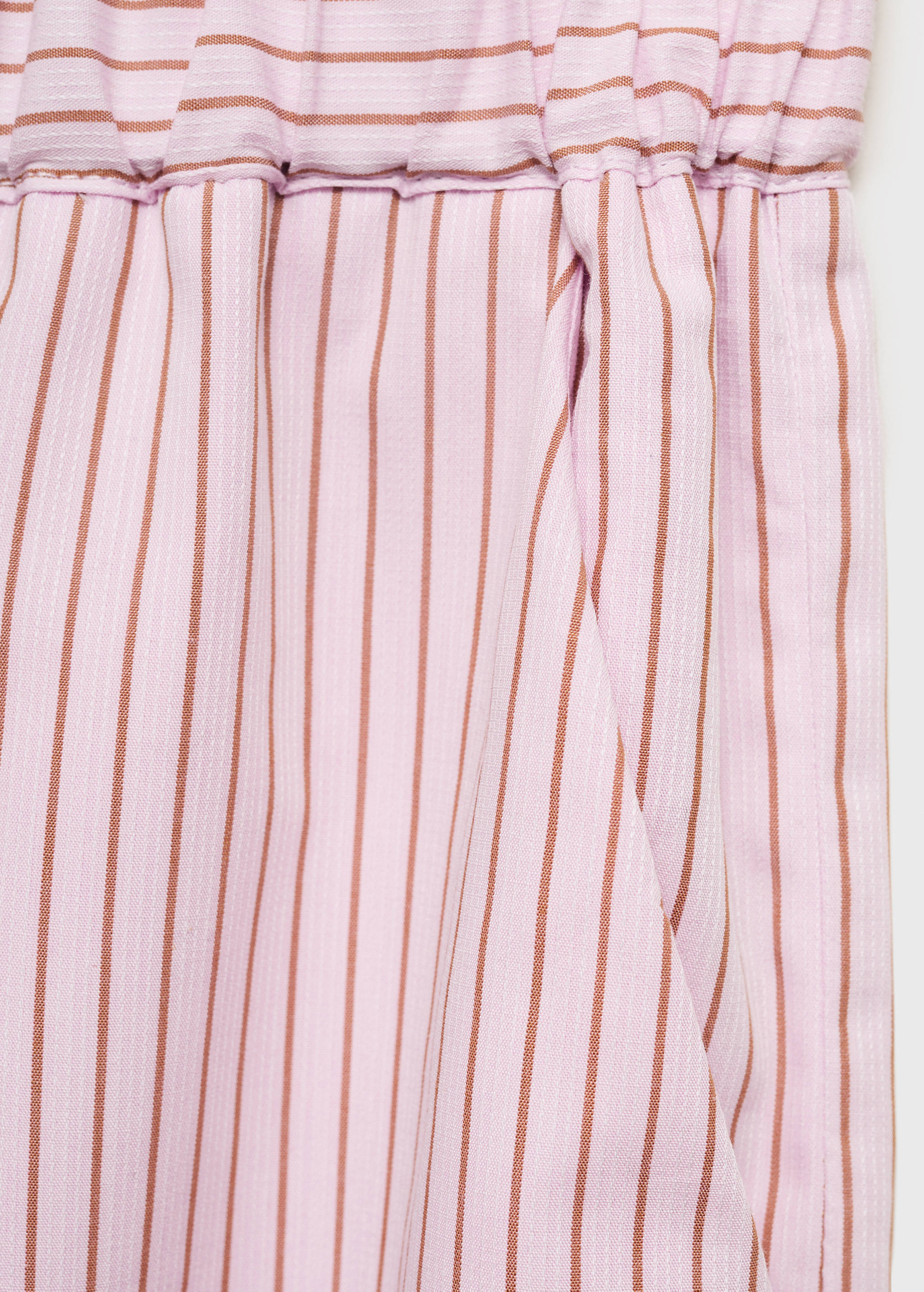 Striped cotton trousers - Details of the article 0