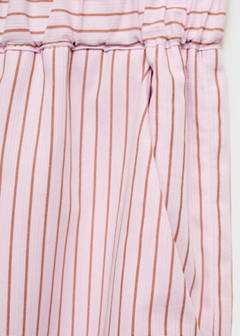 Striped cotton trousers — Pink 6