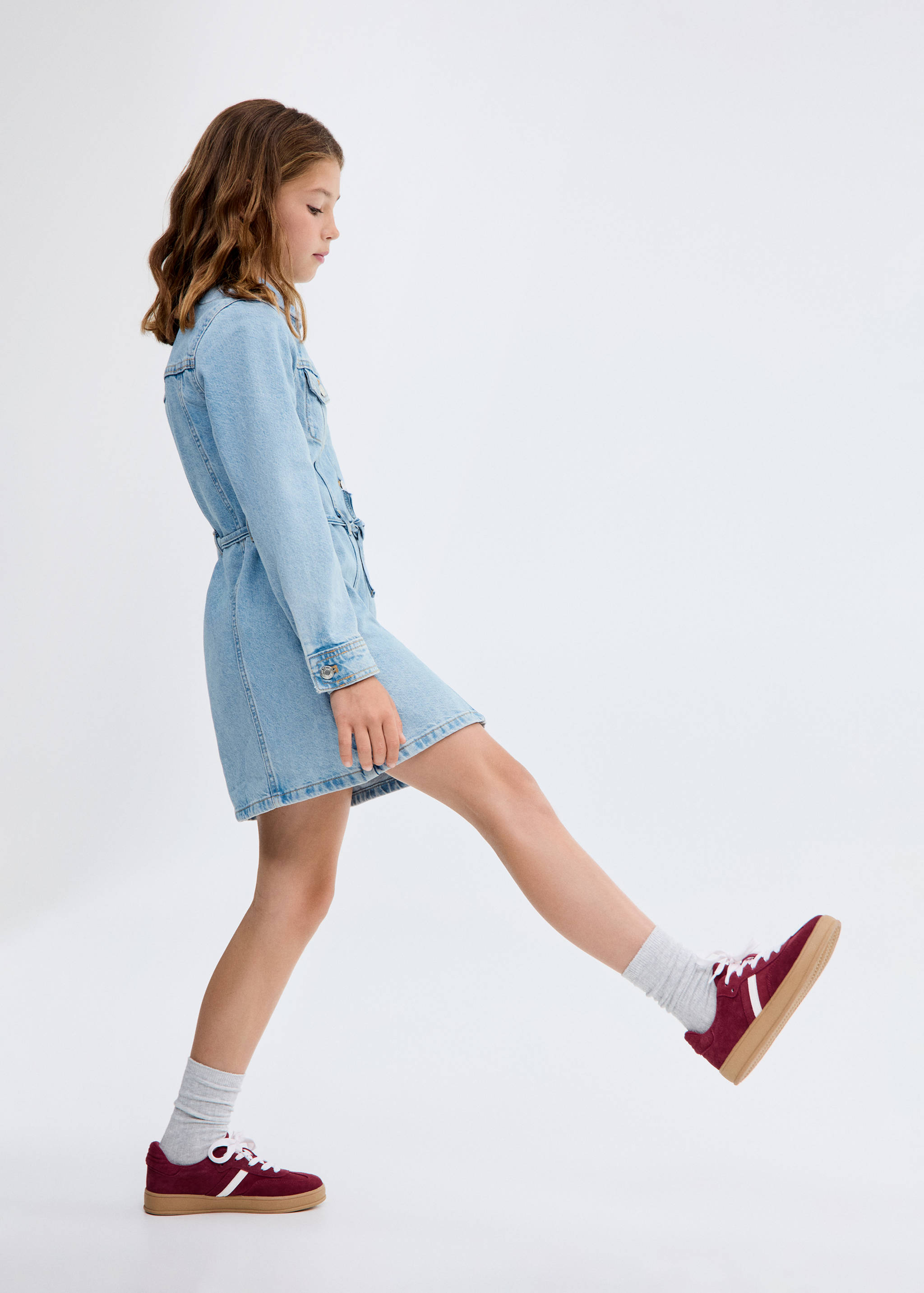 Knot denim dress - General plane