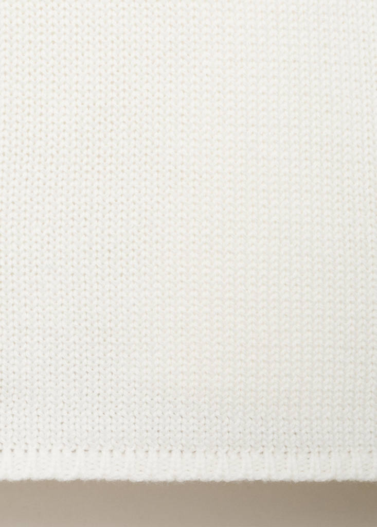 Knitted top with drawstring — Off White