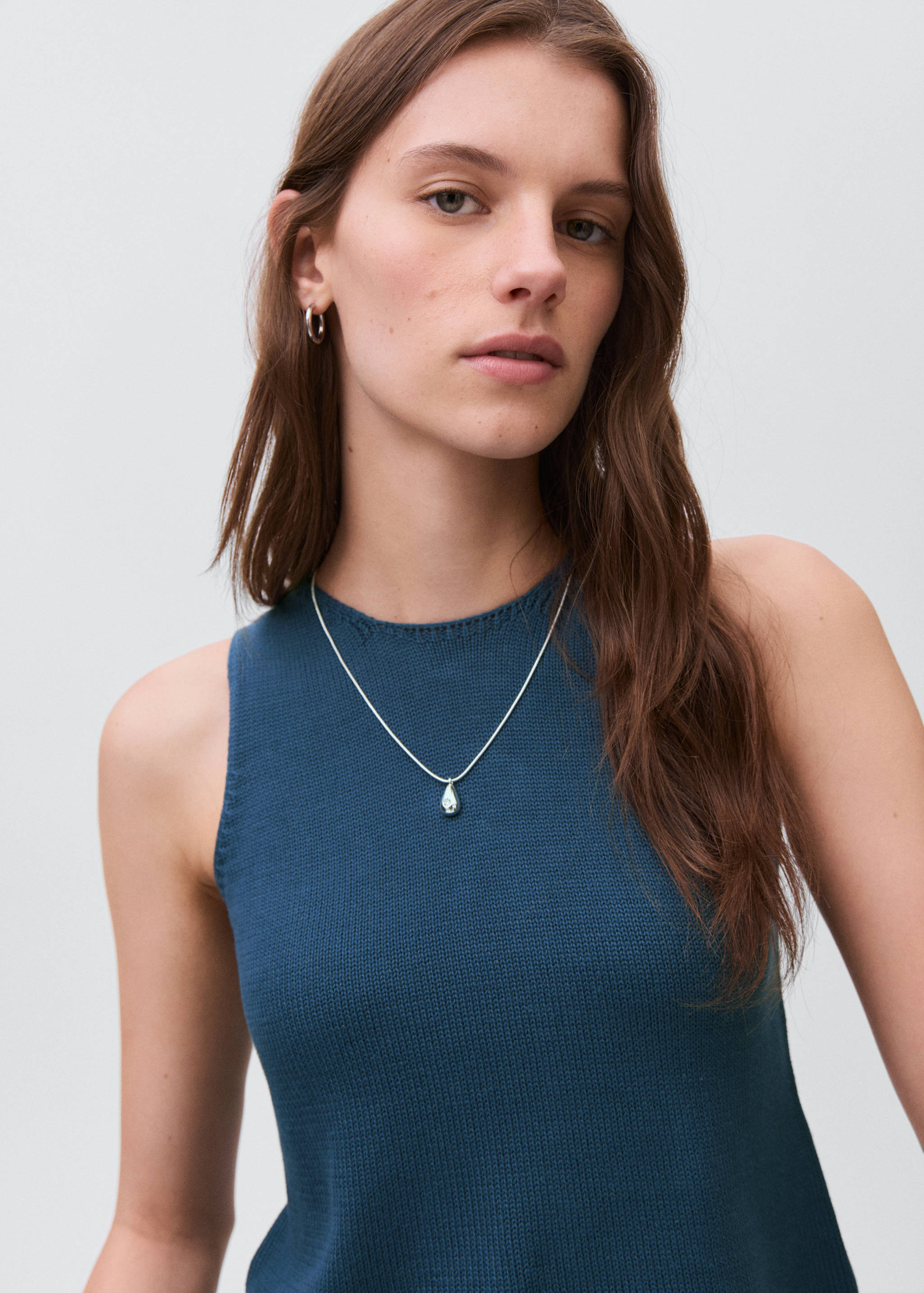 Трикотажный топ со шнурком - Деталь изделия 1