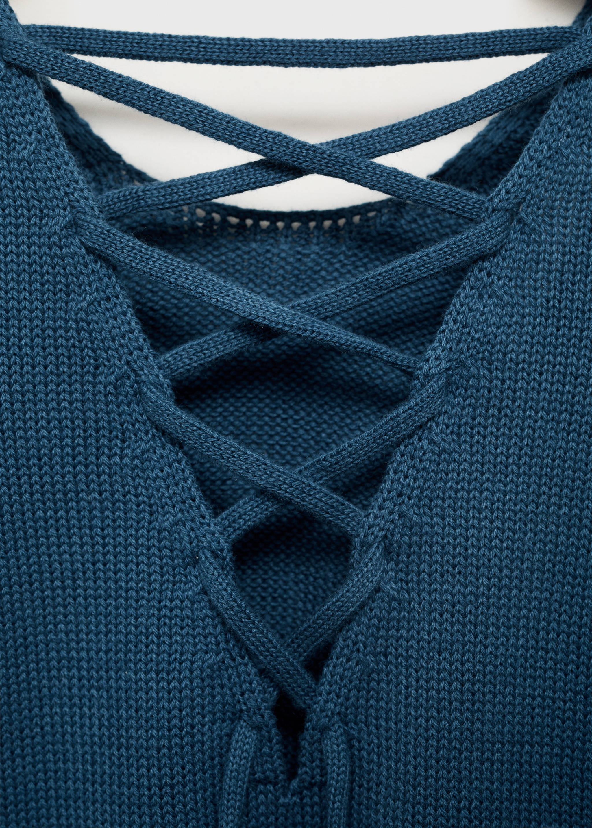 Трикотажный топ со шнурком - Деталь изделия 8