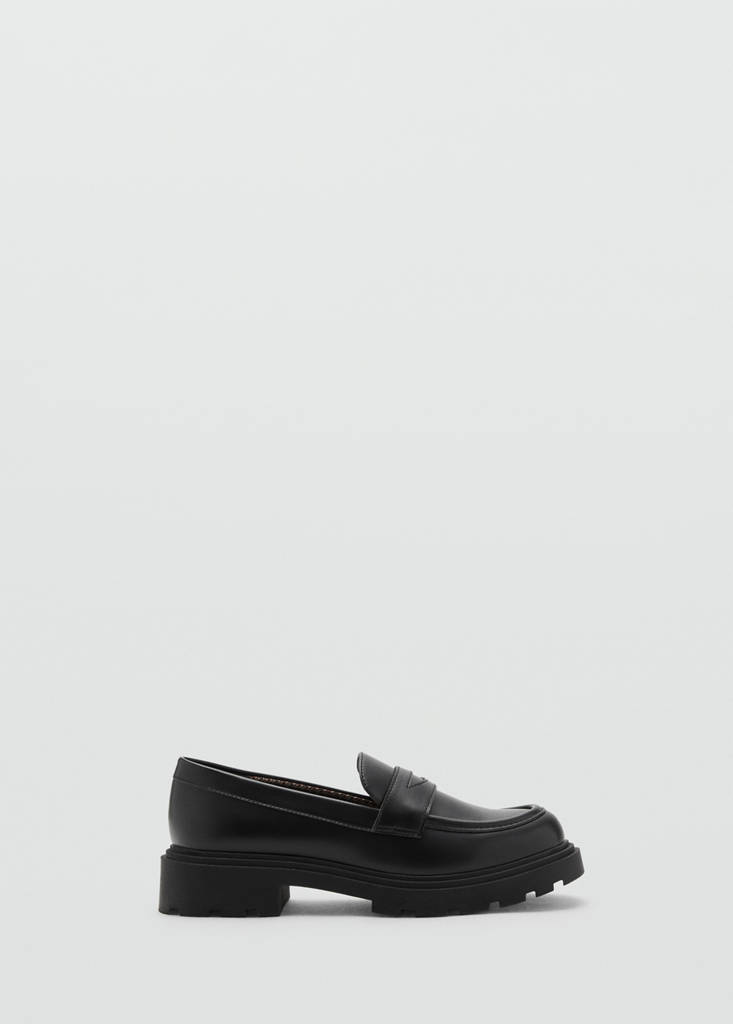 MANGO KIDS - Mocassins classiques noir - 37 - Fille