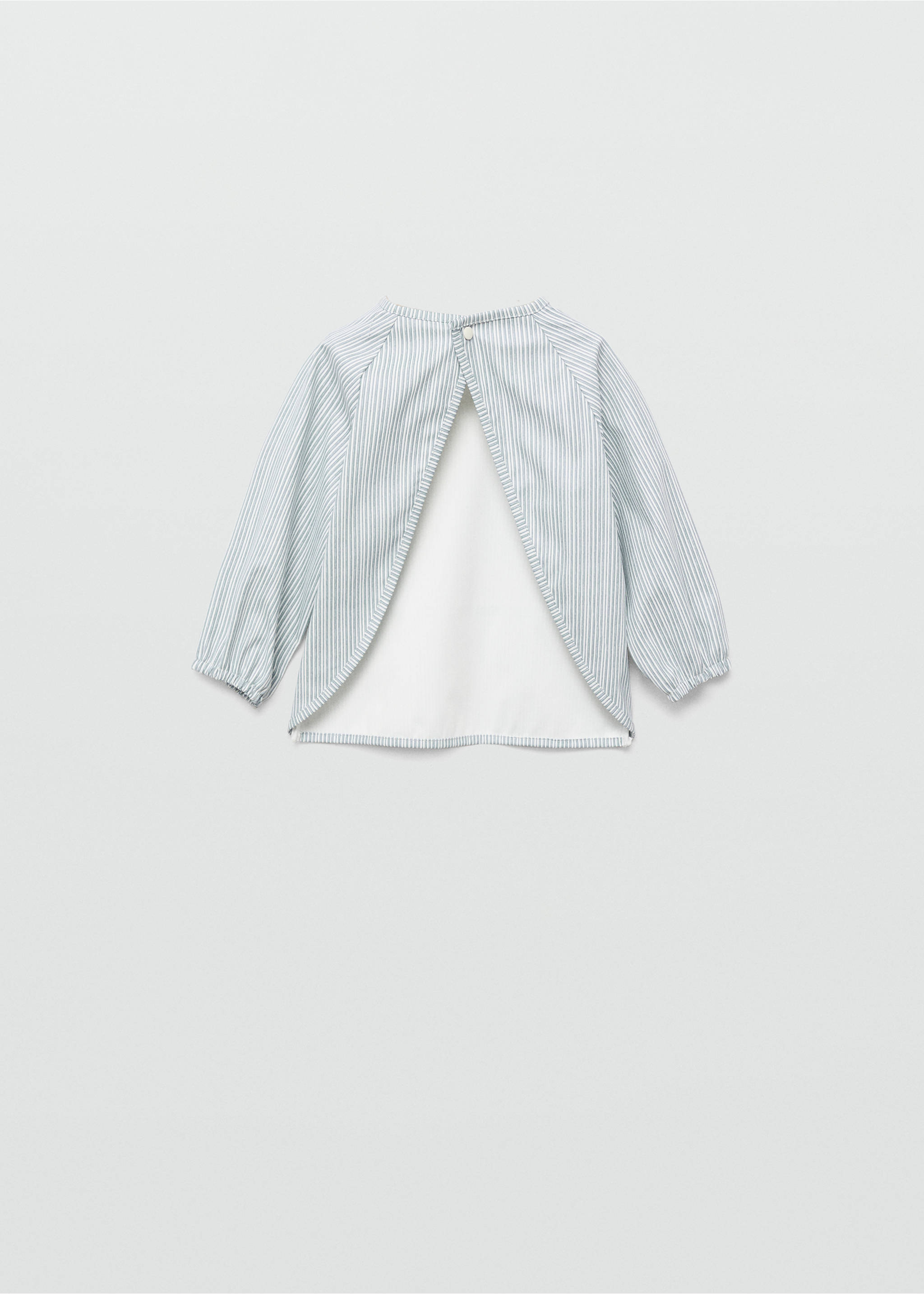 Two-tone striped bib - Medium plane, Green. Ref: 17073298-00.