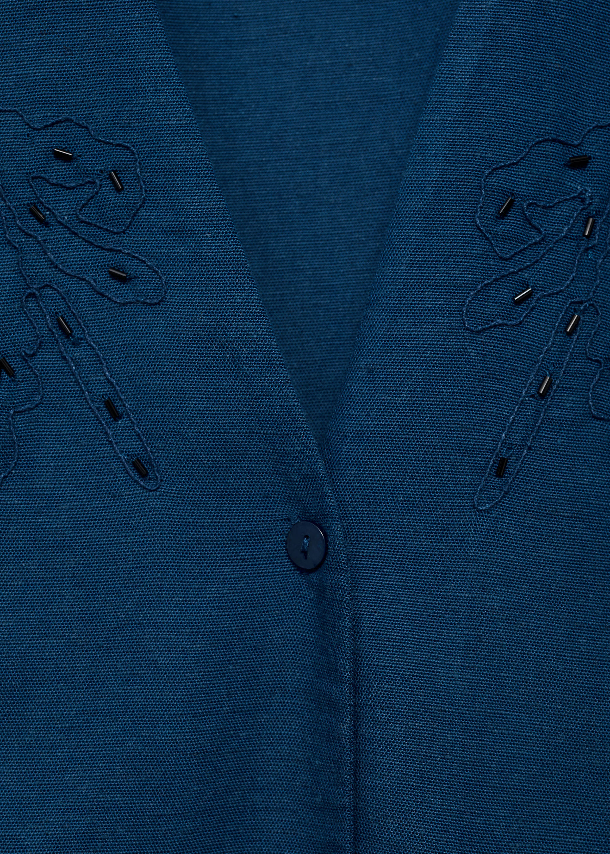 صدرية مطرزة من الكتان - تفاصيل المنتج 8