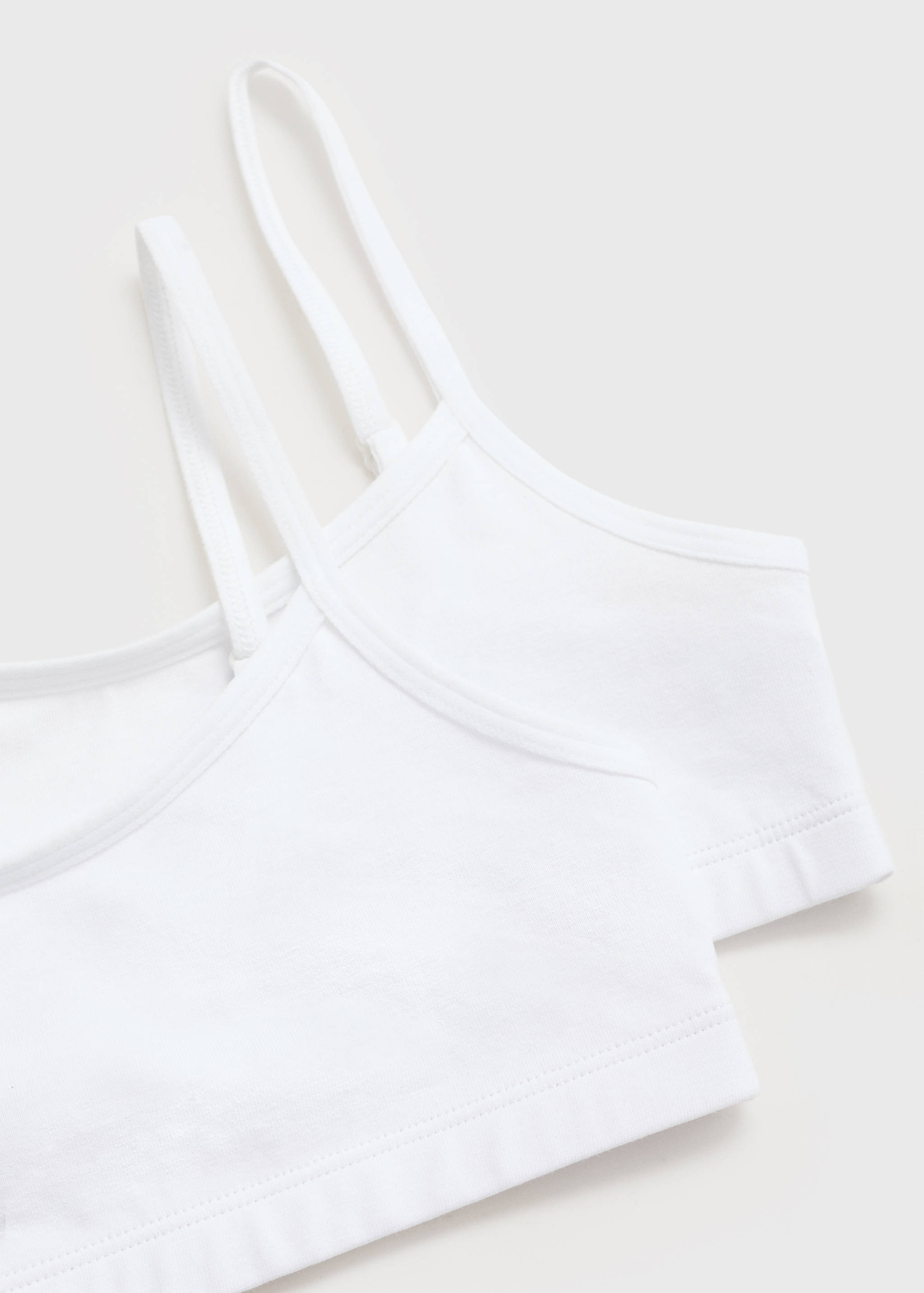 Cotton bandeau bra - Reverse of the article