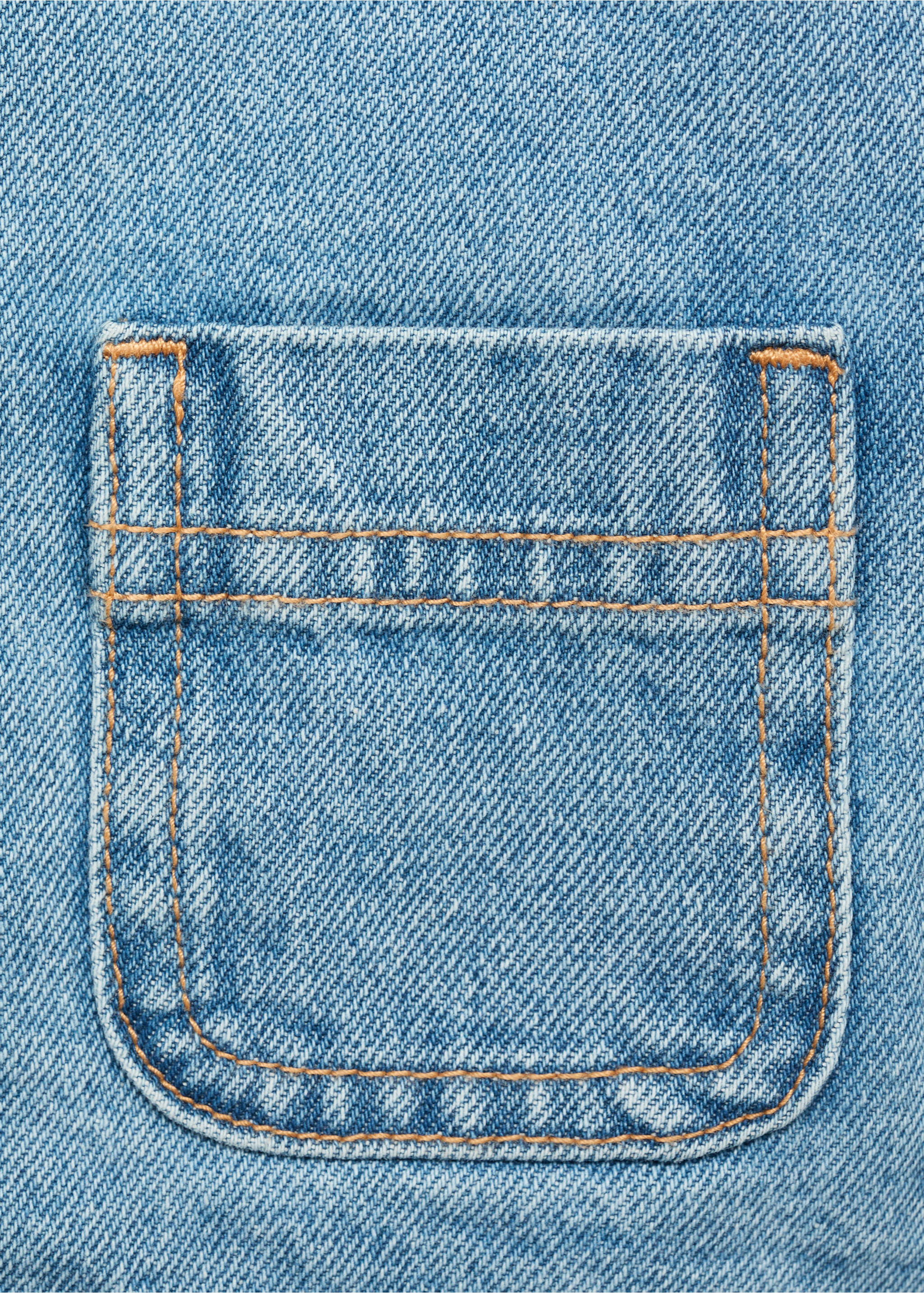 Cazadora denim pelo - Detalle del artículo 0, Azul medio. Ref: 17073304-00.