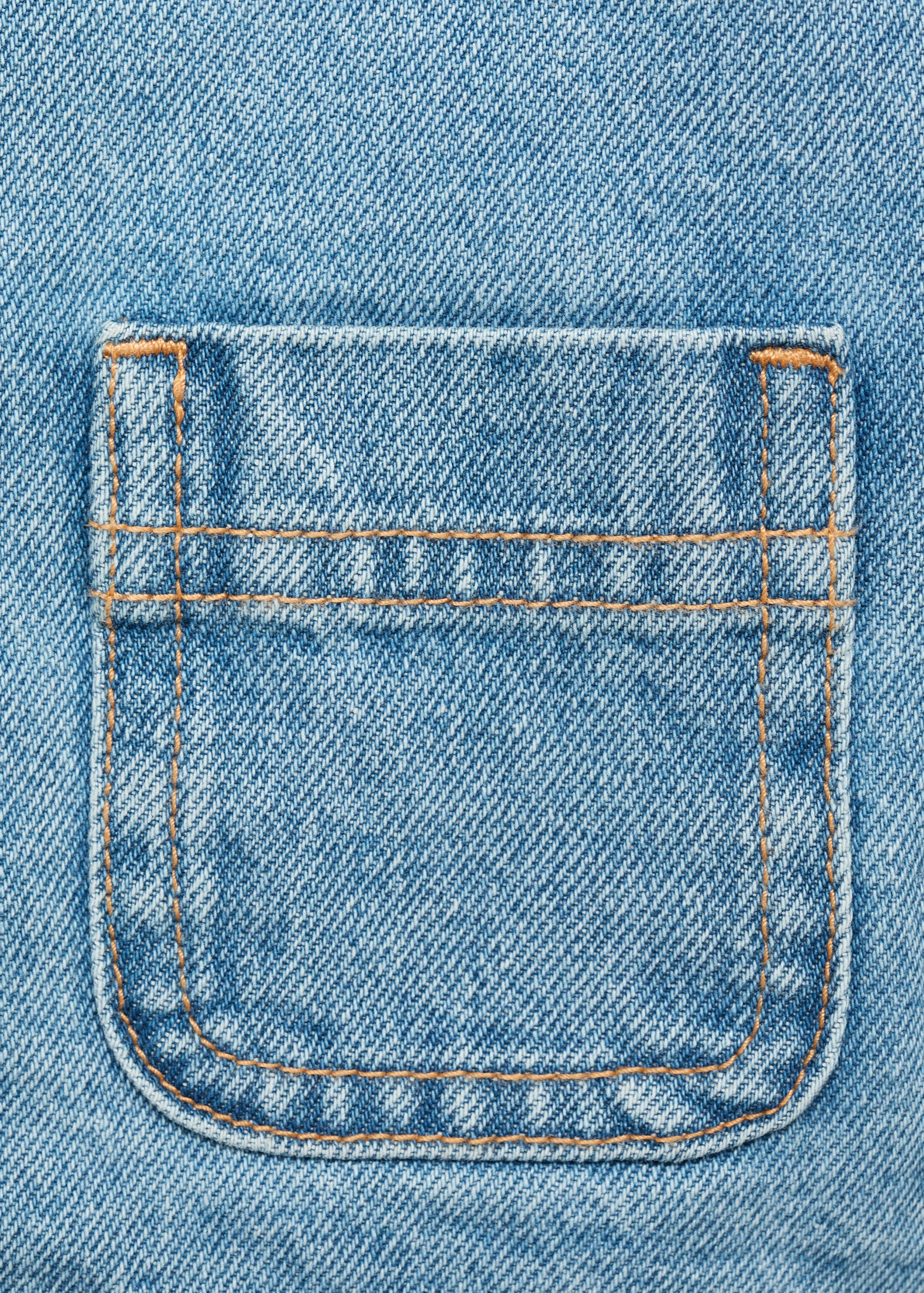 Fur-effect denim jacket - Details of the article 0