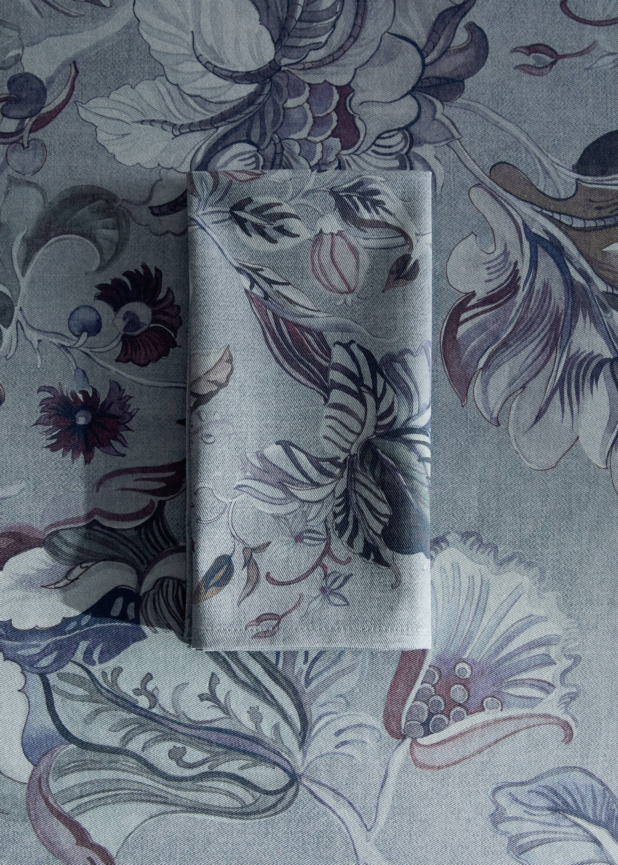 Katoenen servetten met print - Overzichtstekening