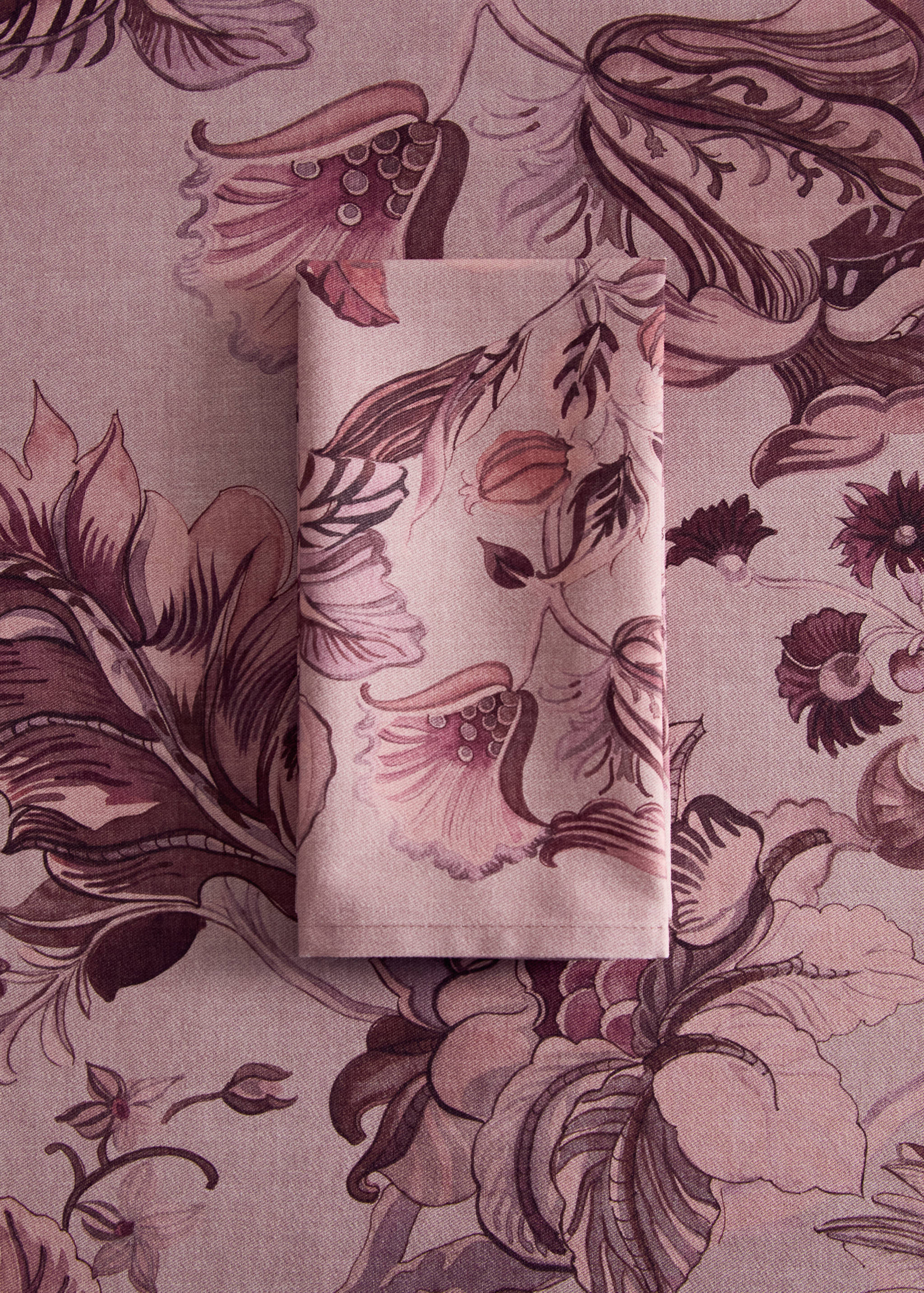 Printed cotton napkins - General plane