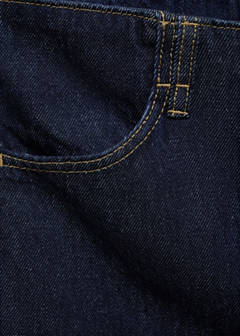 Mid-rise denim bermuda jorts — Open Blue 8
