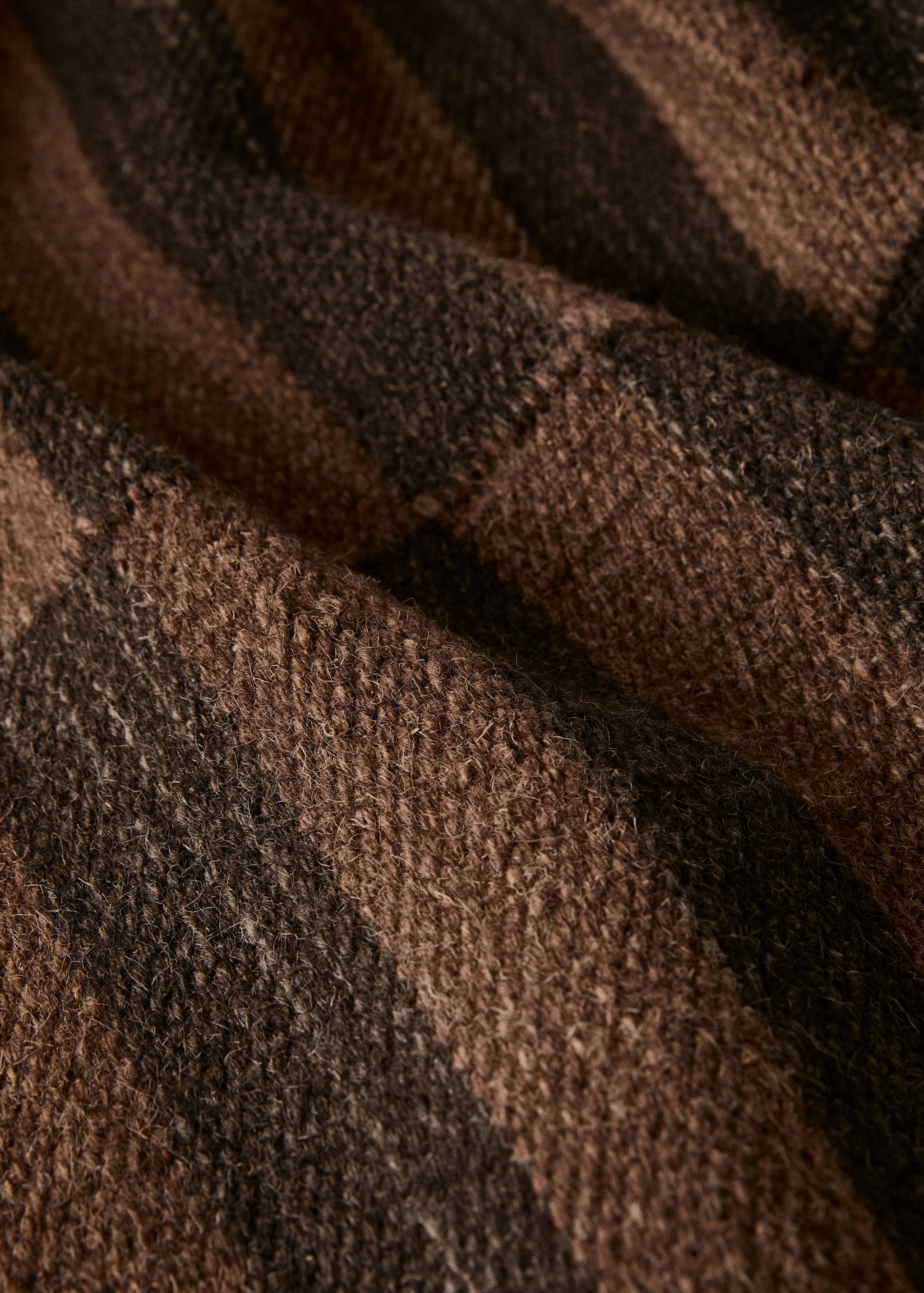 Χαλί μάλλινο με δίχρωμη ρίγα - Λεπτομέρεια του προϊόντος 2