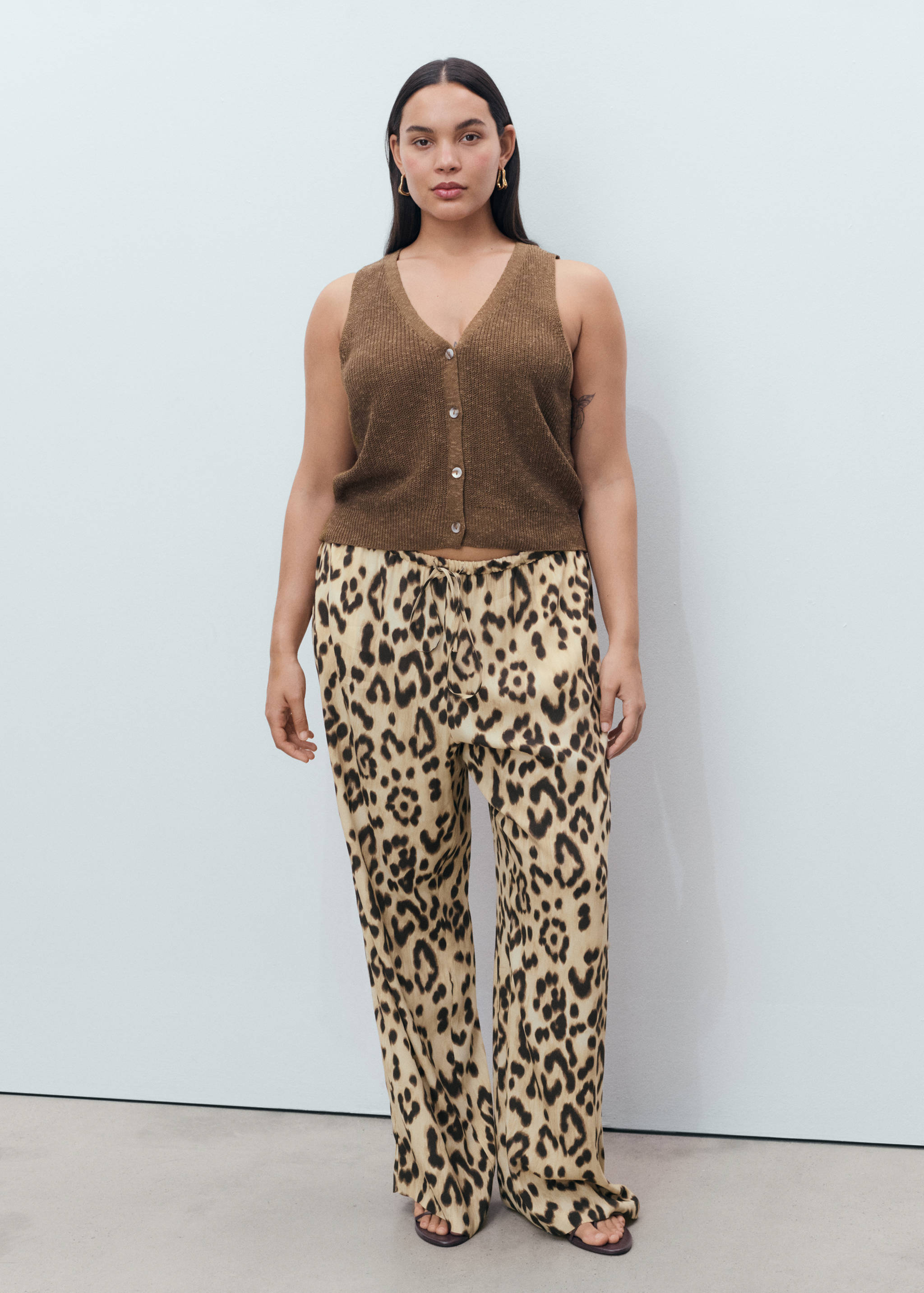 Leopard straight pants - Details of the article 3